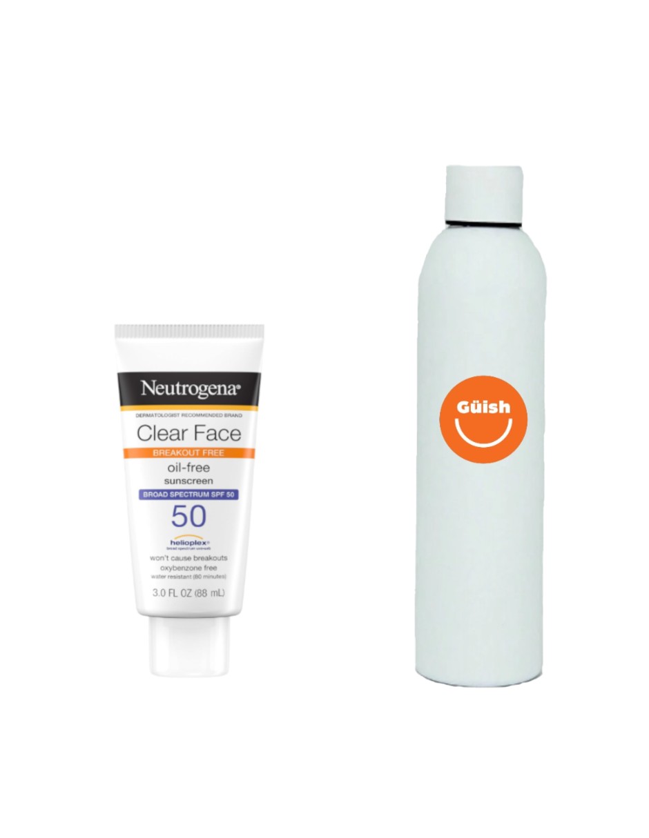Foto 1 | Neutrógena Bloqueador Solar Facial 50 Spf Clear Face + Termo De Agua De Regalo Güish