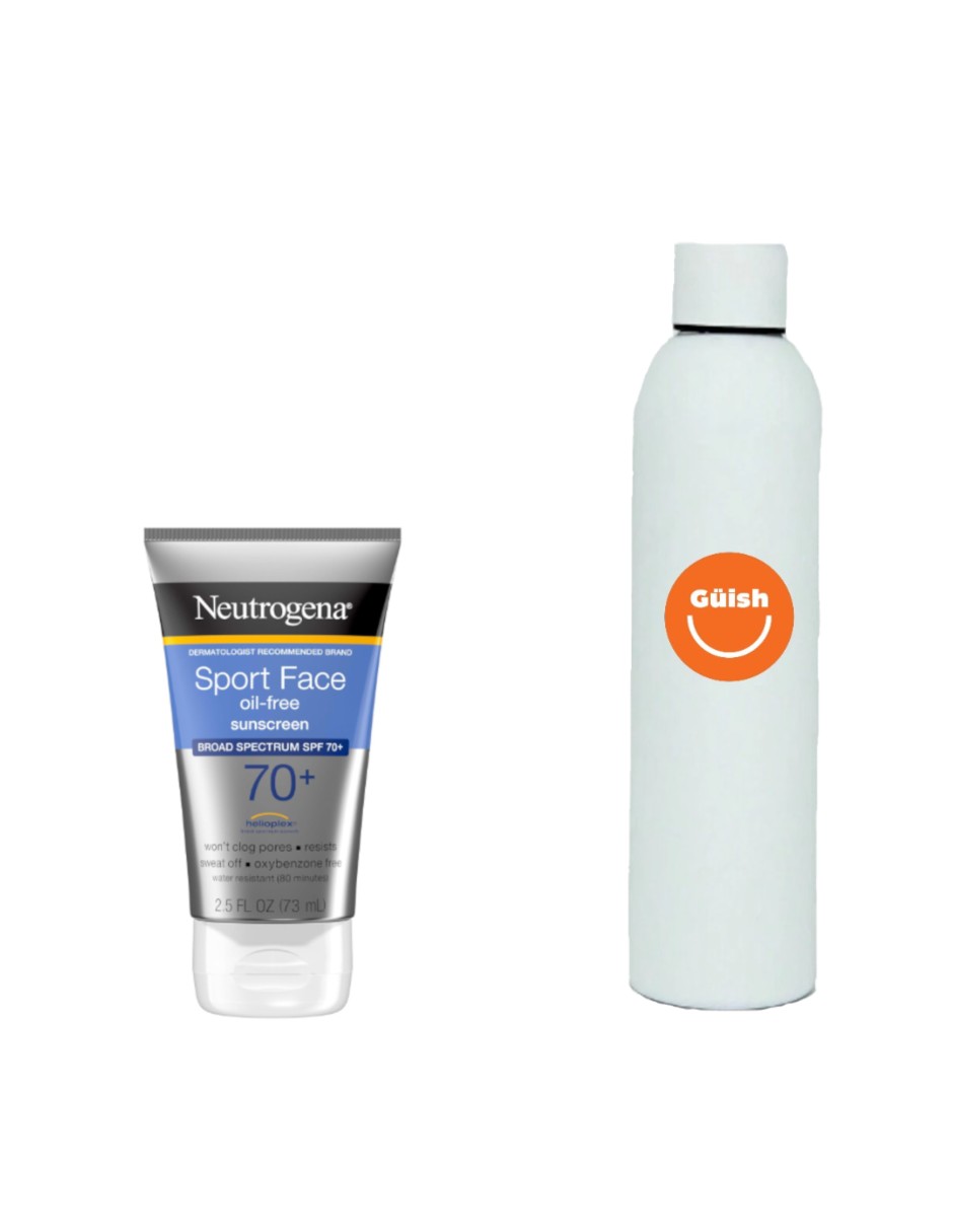 Foto 2 pulgar | Bloqueador Solar Facial 70 Spf Sport Face Neutrógena + Termo De Agua De Regalo Güish