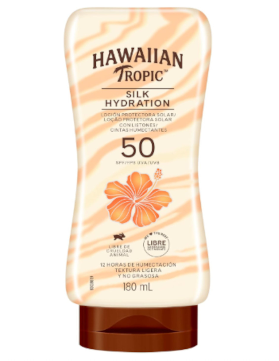 Foto 3 pulgar | Protector Solar Hawaiian Tropic Silk Hydration Fps 50 + Termo De Agua De Regalo Güish