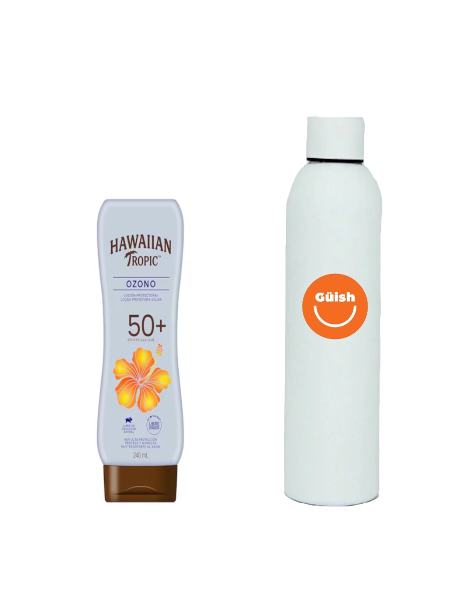 Foto 2 pulgar | Protector Solar Hawaiian Loción Protectora 50+ Fps + Termo Güish Gratis