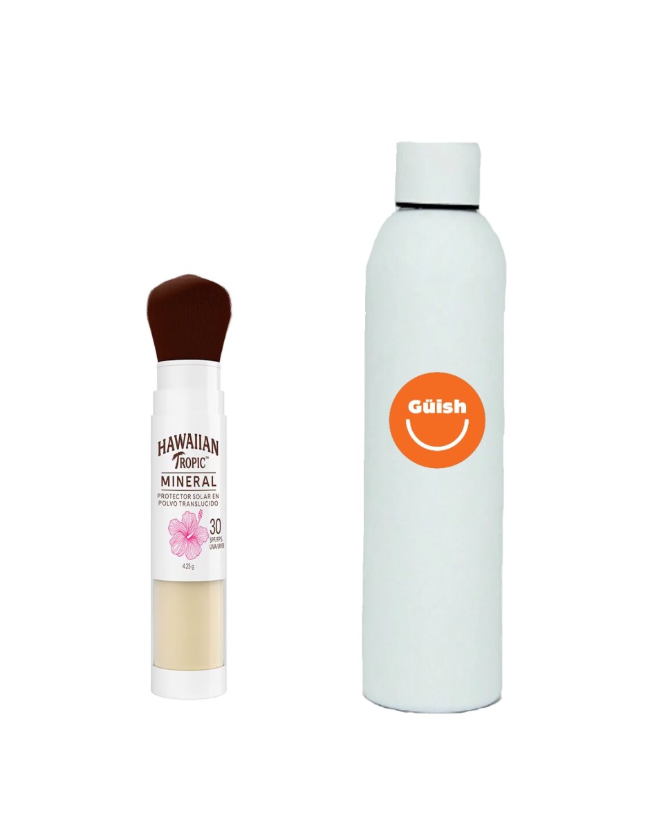 Protector Solar Hawaiian Tropic Mineral Brush Spf30 + Termo Güish Gratis