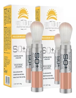 Foto 2 | Kit Protector Solar Facial En Polvo Con Brocha Fotosun + Termo Güish De Regalo
