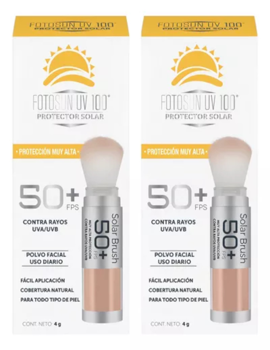 Foto 4 pulgar | Kit Protector Solar Facial En Polvo Con Brocha Fotosun + Termo Güish De Regalo