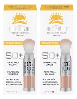 Foto 3 | Kit Protector Solar Facial En Polvo Con Brocha Fotosun + Termo Güish De Regalo