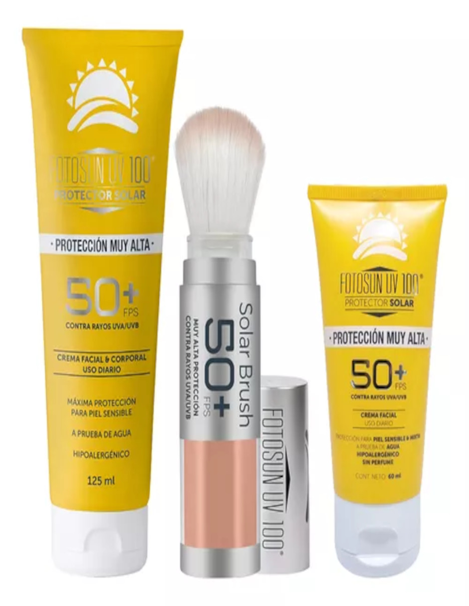 Foto 3 pulgar | Kit Protector Solar Facial Bloqueador Uv Fps 50 + Termo Güish De Regalo