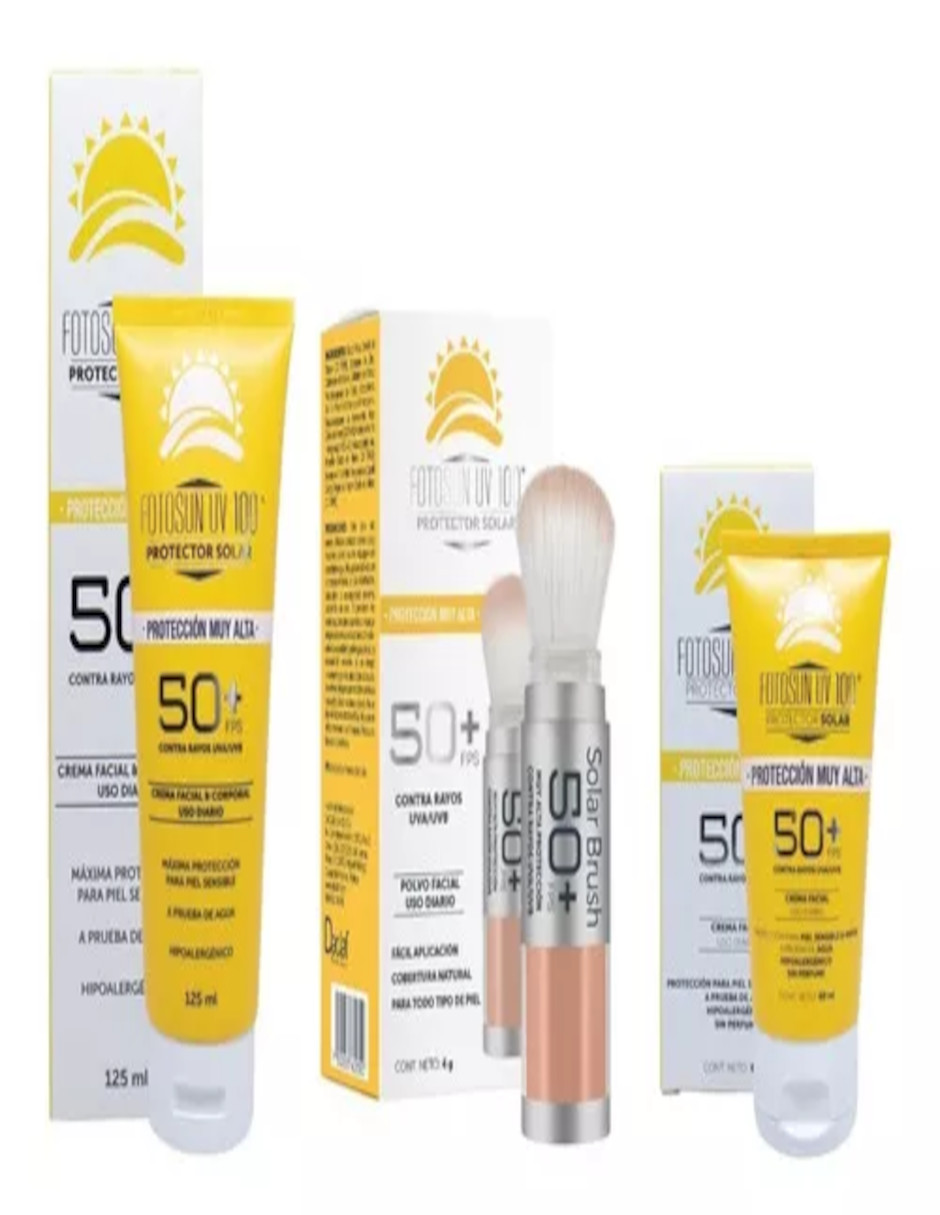 Foto 5 pulgar | Kit Protector Solar Facial Bloqueador Uv Fps 50 + Termo Güish De Regalo