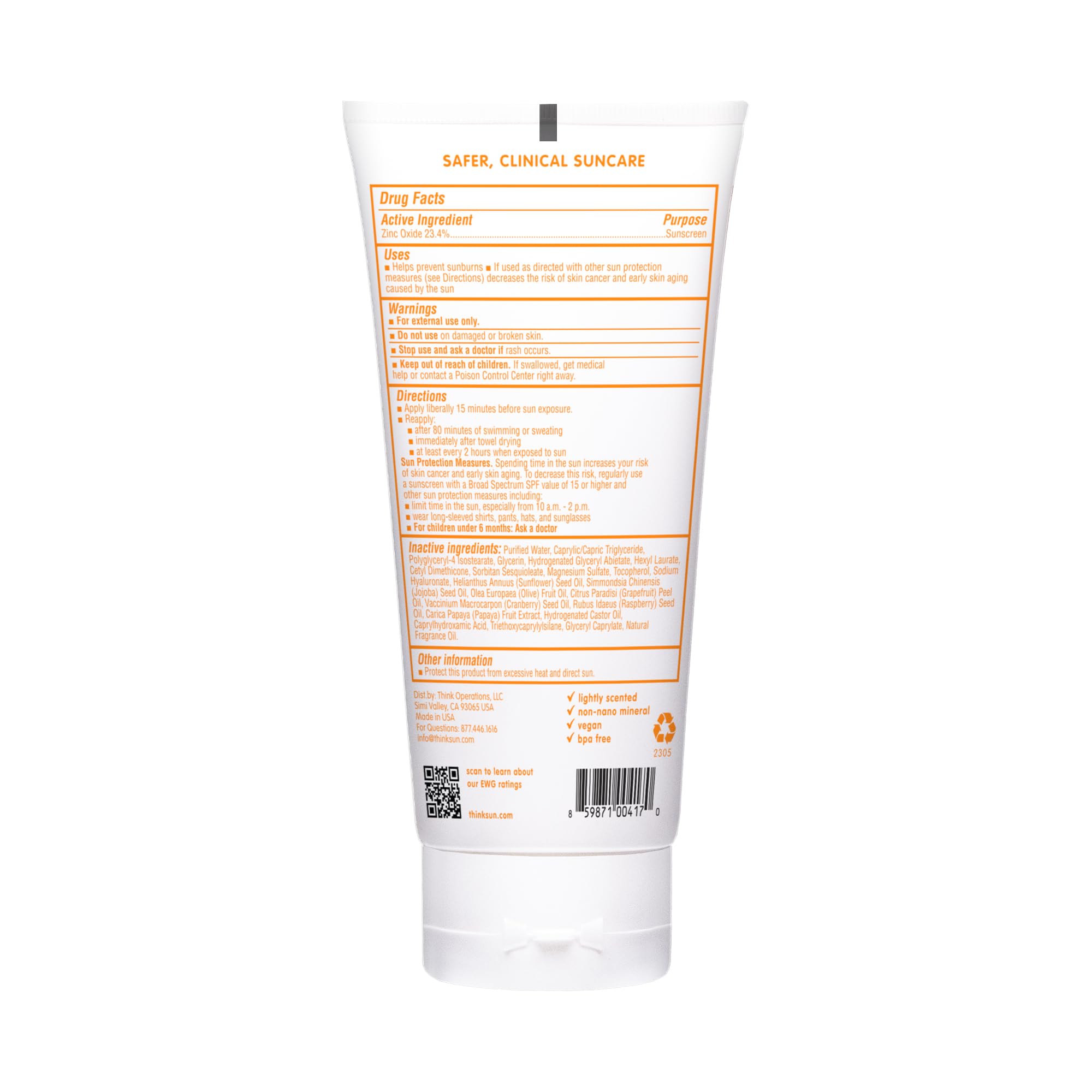 Foto 4 pulgar | Protector Solar Thinkbaby Spf 50+ Baby Mineral, 177 Ml, Resistente Al Agua - Venta Internacional.
