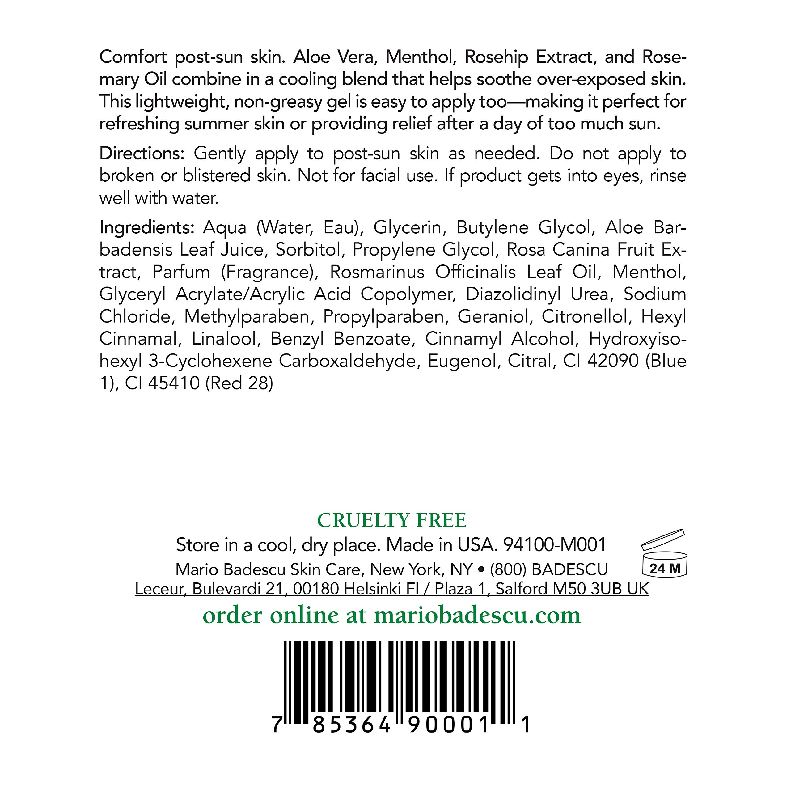 Foto 3 pulgar | Gel Refrescante Para Después Del Sol Mario Badescu 180 Ml - Venta Internacional.