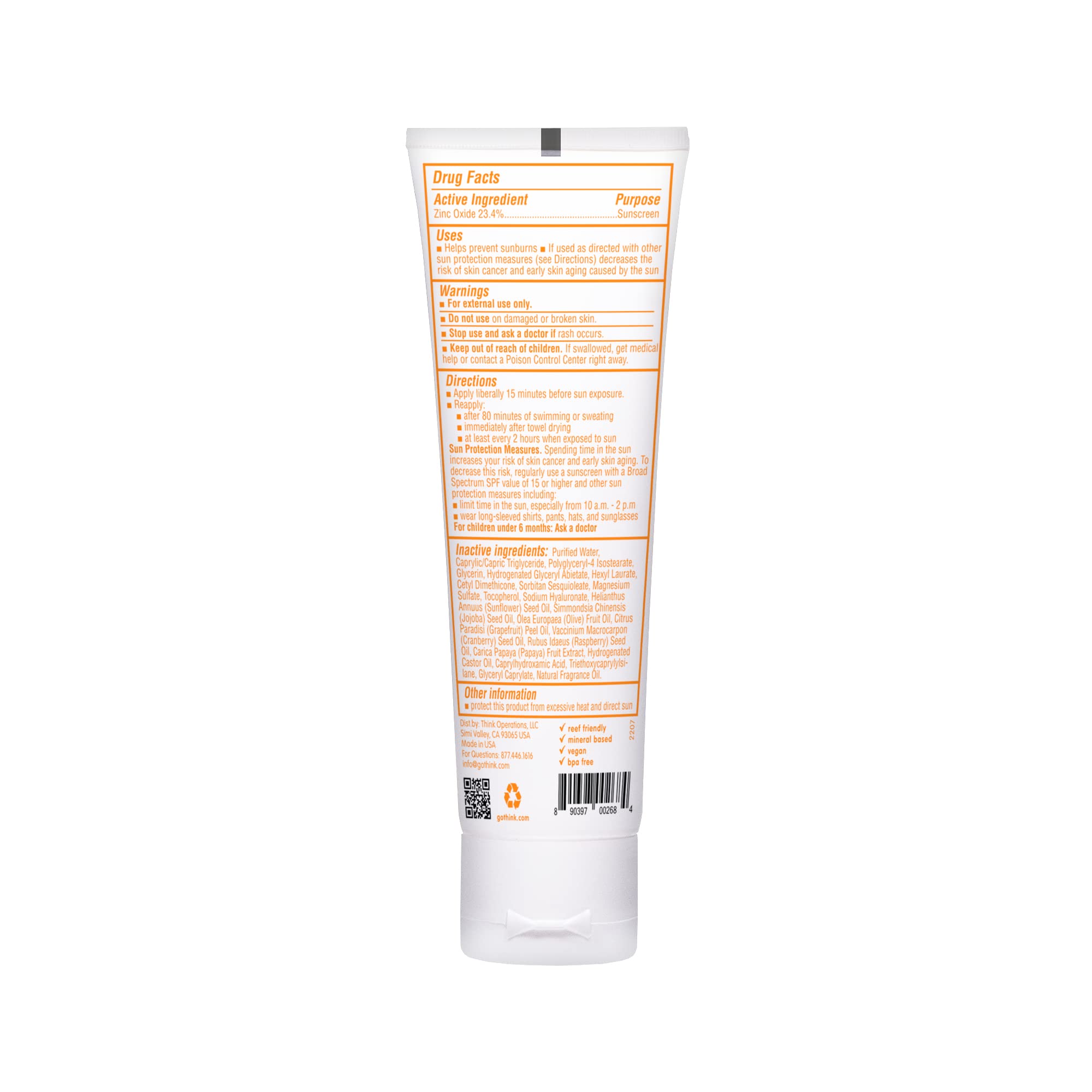 Foto 5 pulgar | Protector Solar Thinkbaby Spf 50+ Baby Mineral, 90 Ml, Resistente Al Agua - Venta Internacional.
