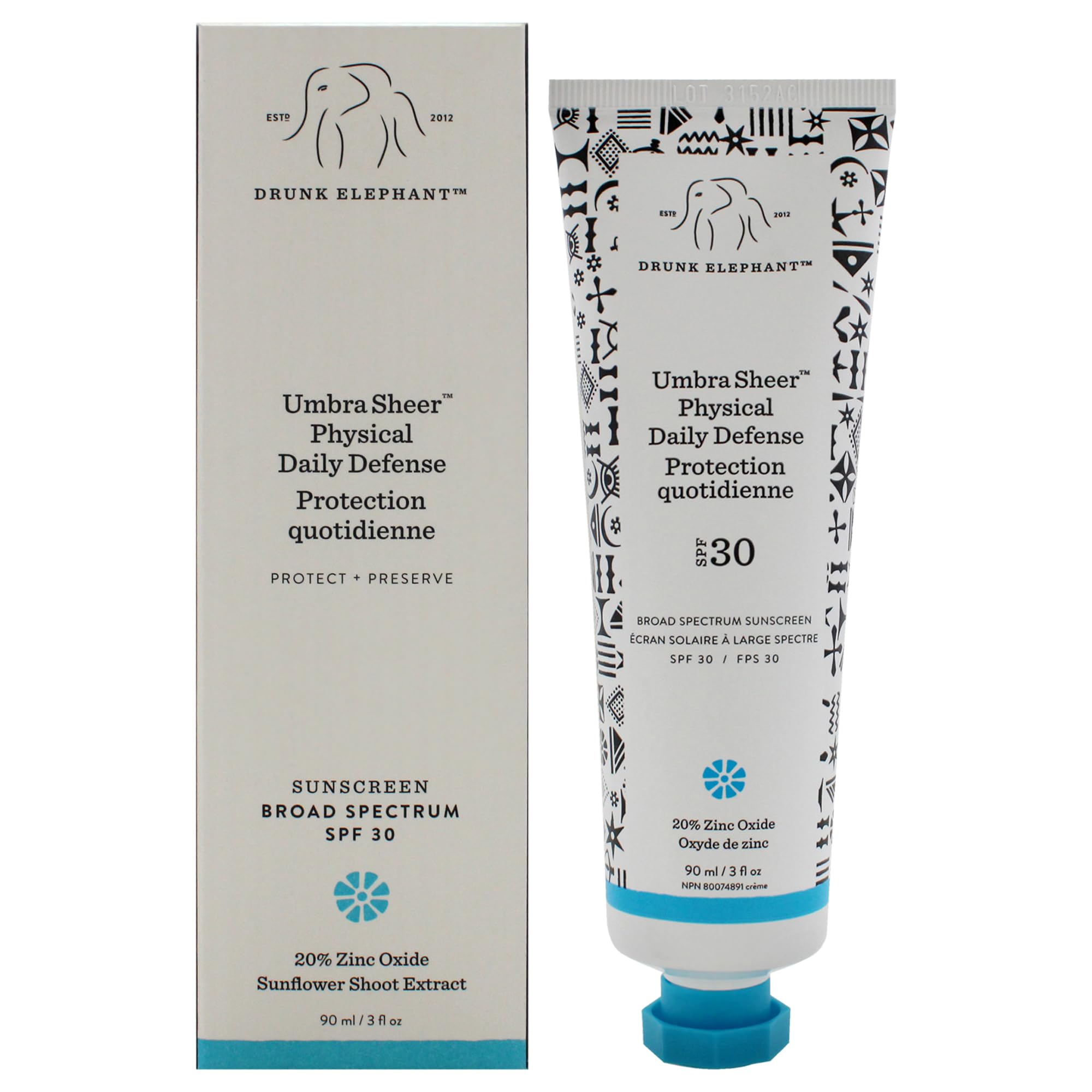 Protector Solar Drunk Elephant Umbra Sheer Physical Spf 30 90 Ml Wo - Venta Internacional.