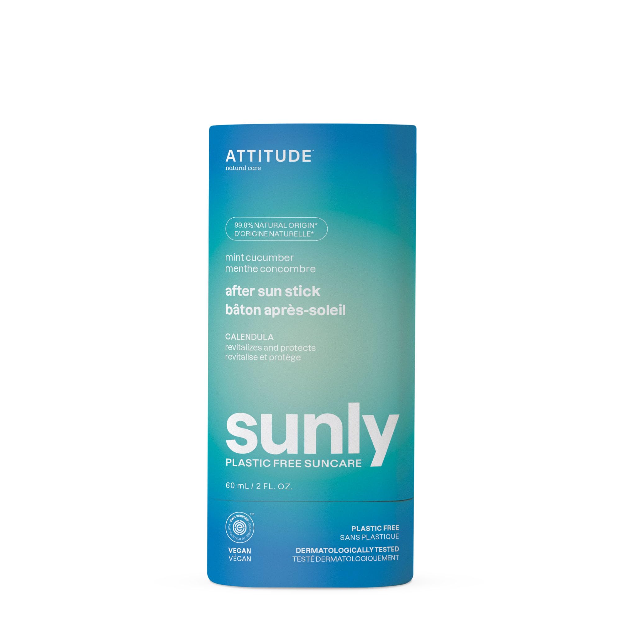 Foto 2 pulgar | Cuidado Solar En Barra Attitude, Suaviza E Hidrata, 60 Ml - Venta Internacional.