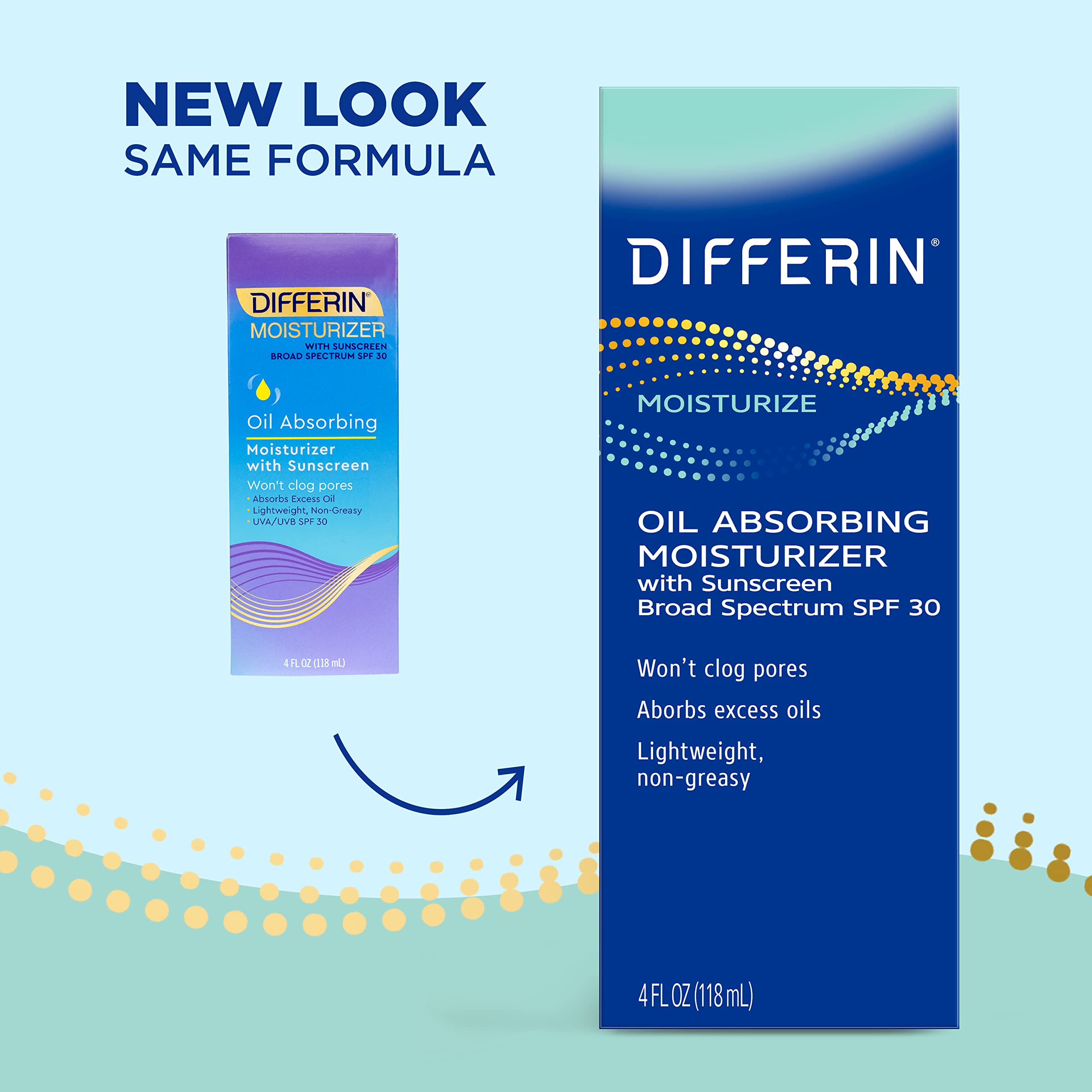 Foto 3 pulgar | Crema Hidratante Differin Oil Absorbente Con Spf 30 120 Ml Para Rostro - Venta Internacional.