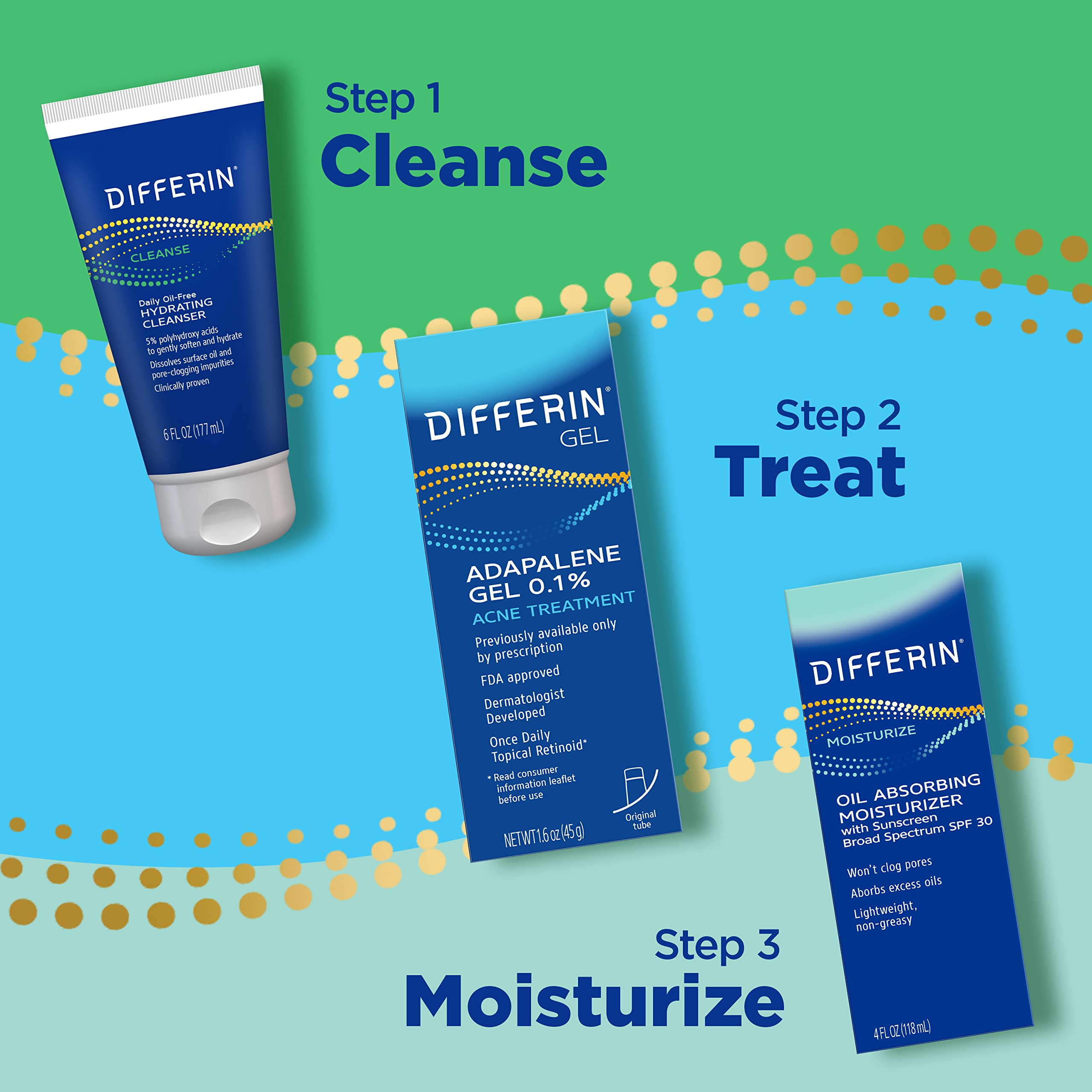 Foto 7 pulgar | Crema Hidratante Differin Oil Absorbente Con Spf 30 120 Ml Para Rostro - Venta Internacional.