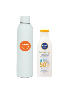Foto 1 | Nivea Sun Babies & Kids Protector Solar Sensitive Fps50 + Gratis Termo Güish De Regalo