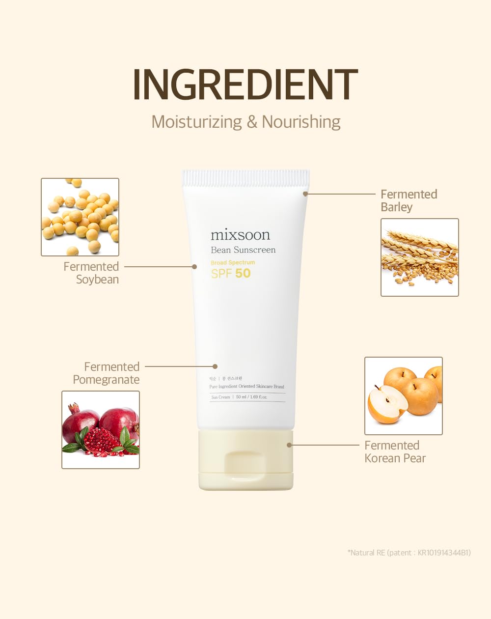 Foto 6 | Mezcla De Protección Solar Bean Spf 50 Para Rostro 50 Ml - Venta Internacional.