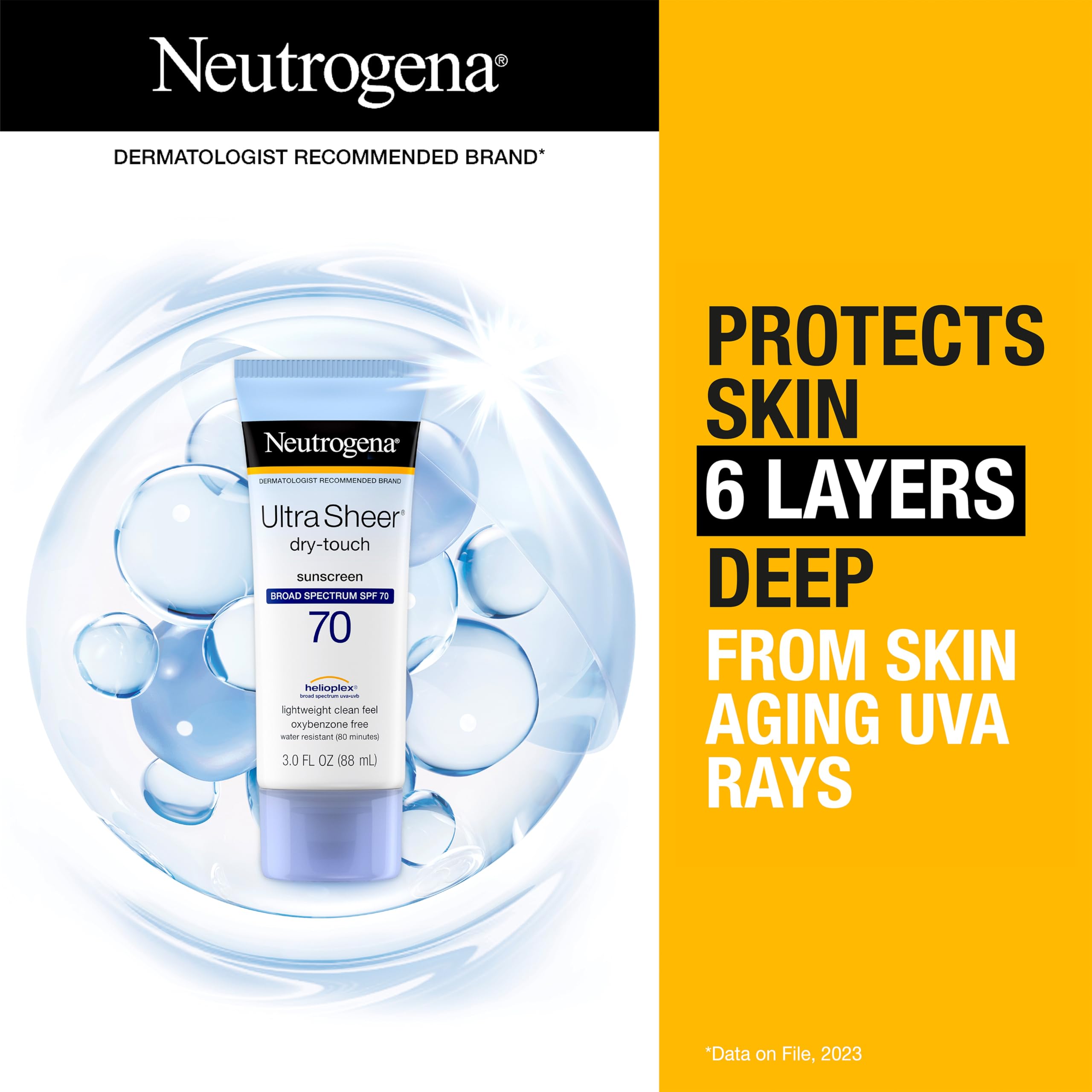 Foto 3 pulgar | Loción De Protección Solar Neutrogena Ultra Sheer Dry-touch Spf 70 90 Ml - Venta Internacional.