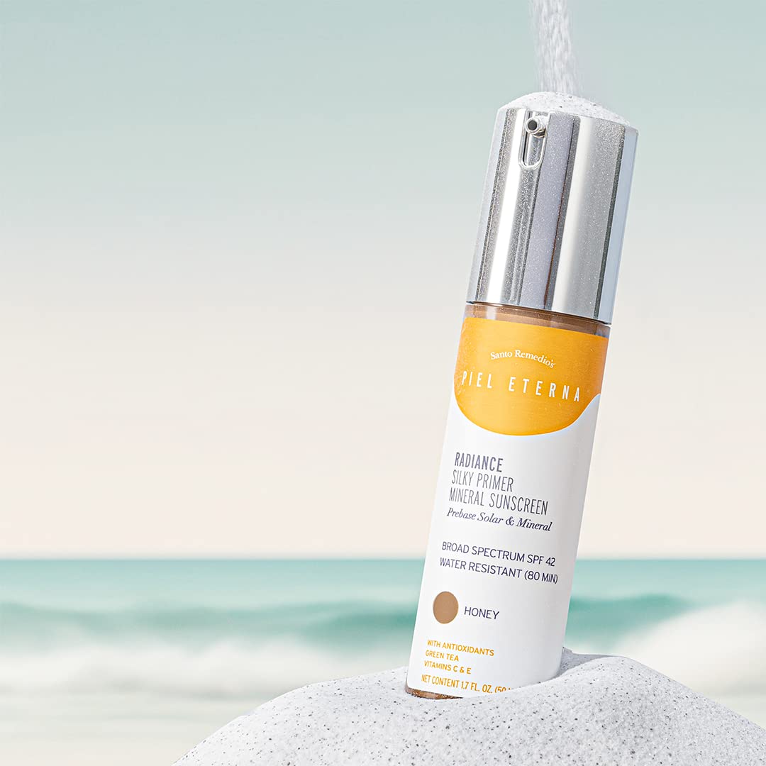 Foto 6 pulgar | Protector Solar Mineral Tintado Primer Spf 42 Santo Remedio Piel Eterna - Venta Internacional.