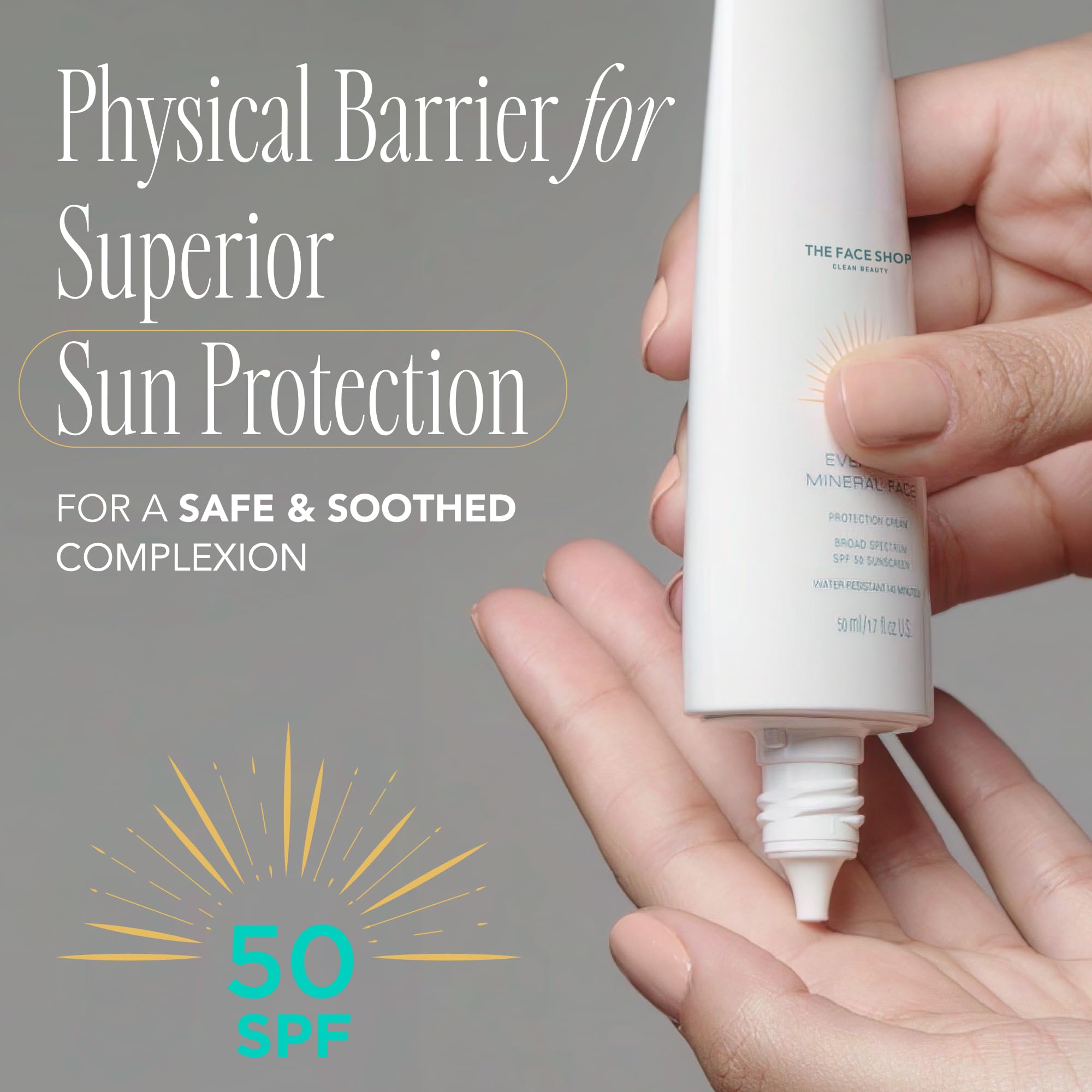 Foto 8 pulgar | Protector Solar The Face Shop Everyday Mineral Spf 50 50 Ml - Venta Internacional.