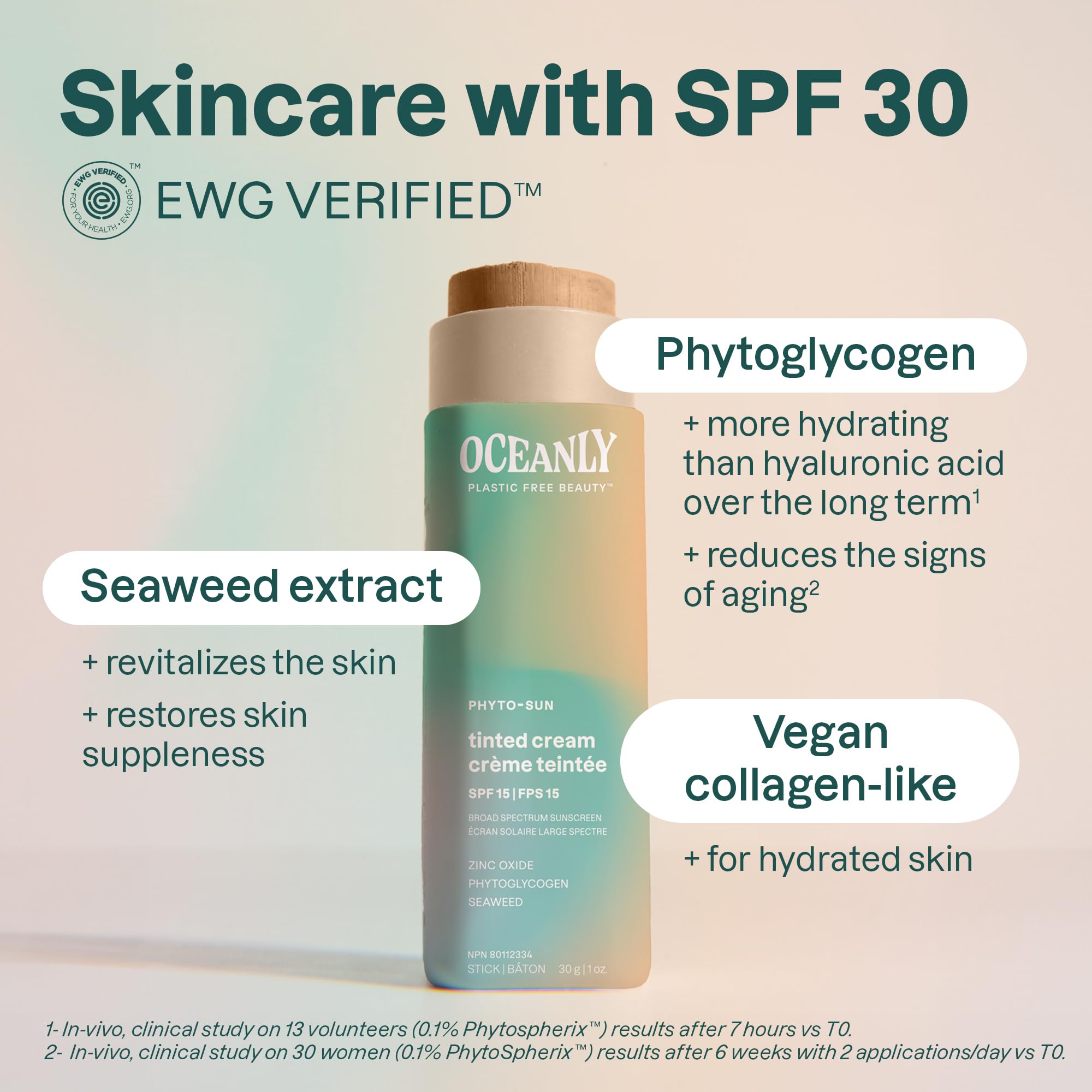 Foto 4 pulgar | Crema Facial En Barra Attitude Oceanly Tinted Spf 30 30 Ml - Venta Internacional.