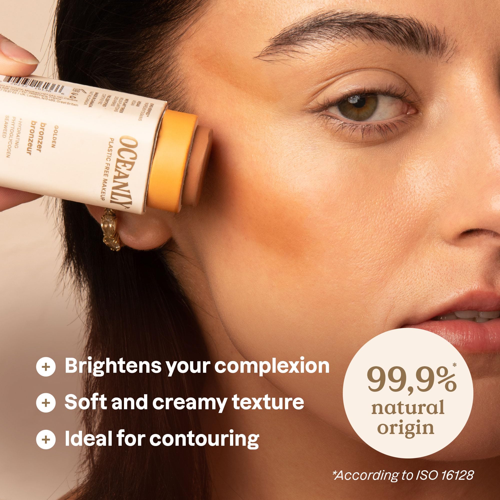 Foto 2 | Barra Bronceadora Attitude Oceanly Sin Plástico, 9 Ml, Color Dorado - Venta Internacional.