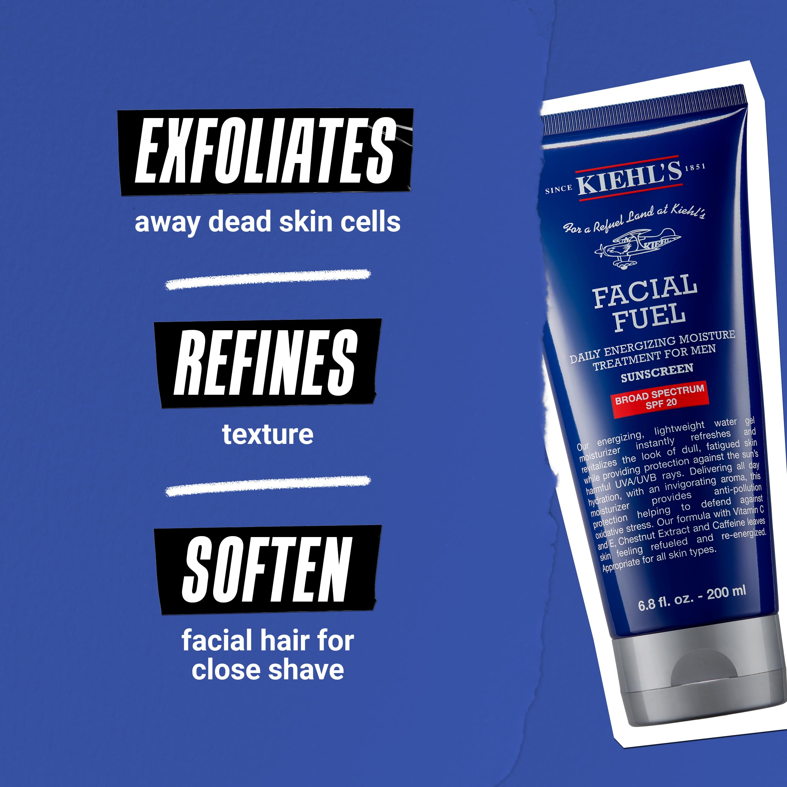 Foto 4 | Hidratante Facial Kiehl's Facial Fuel Con Spf 20 Para Hombre, 200 Ml - Venta Internacional.