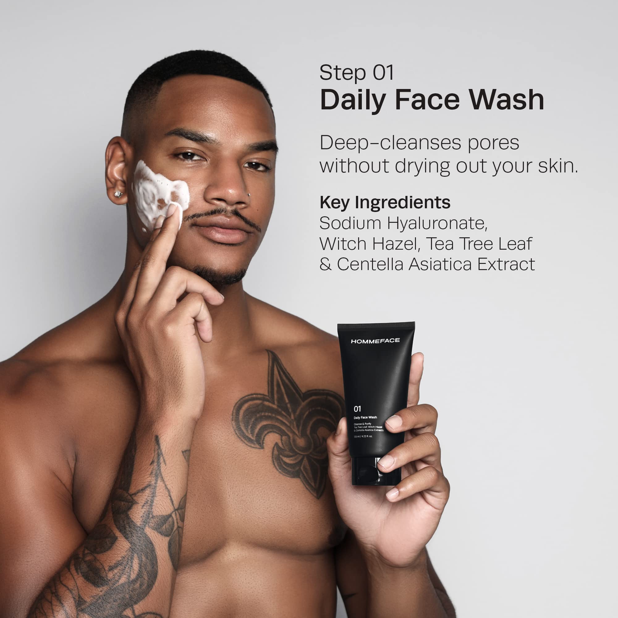 Foto 4 | Set De Cuidado De La Piel Hommeface Daily Trio Para Hombres Con Limpiador Facial, Tónico E Hidratante - Venta Inter
