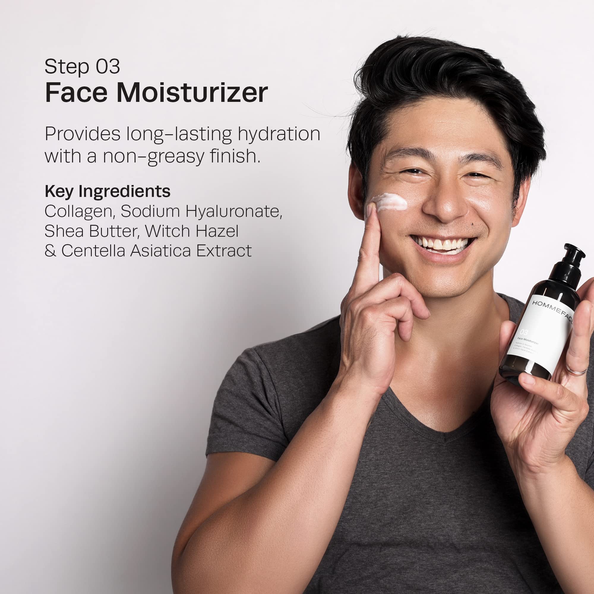 Foto 7 pulgar | Set De Cuidado De La Piel Hommeface Daily Trio Para Hombres Con Limpiador Facial, Tónico E Hidratante - Venta Inter