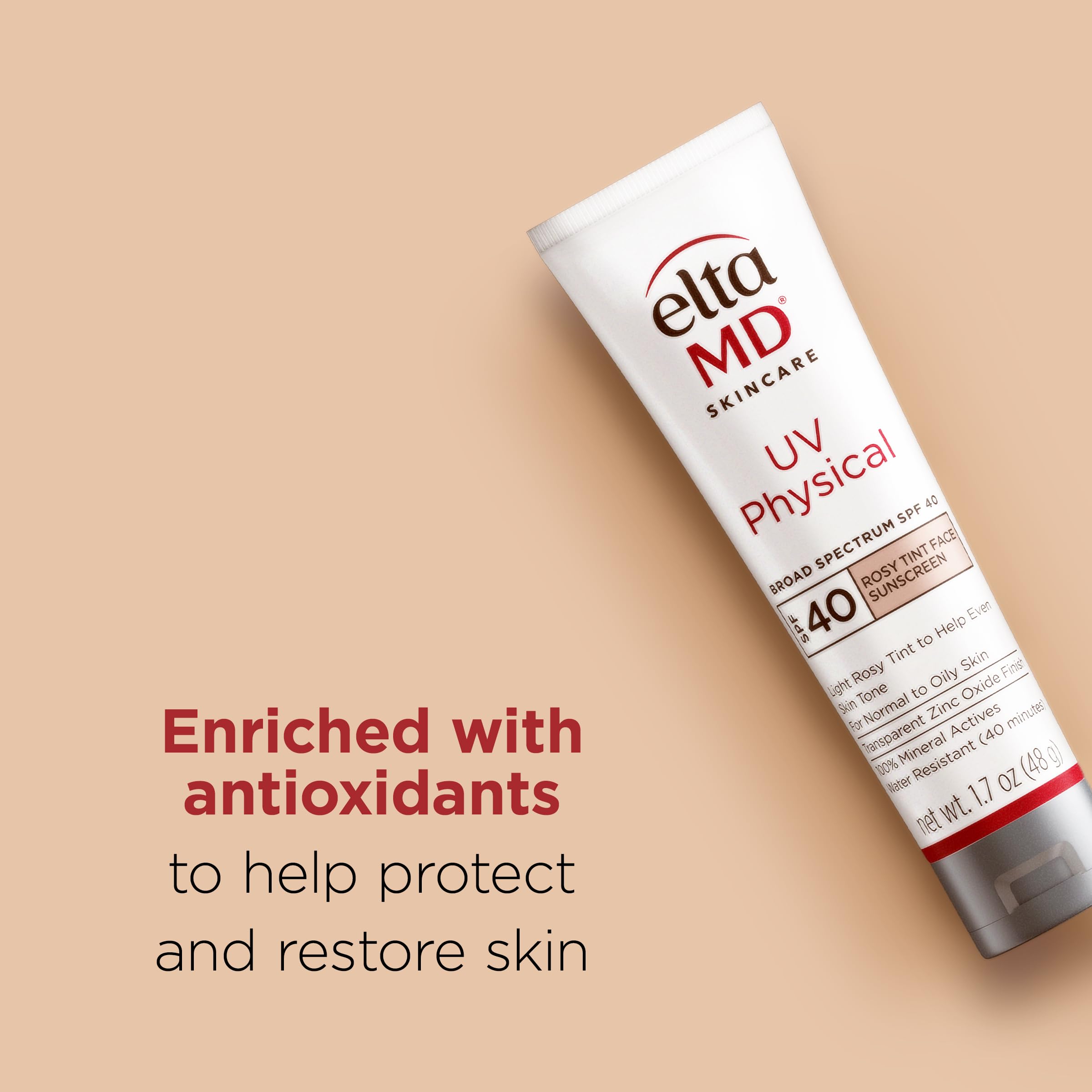 Foto 3 pulgar | Protector Solar Eltamd Uv Physical Rosy Tint Spf 41 50 Ml - Venta Internacional.
