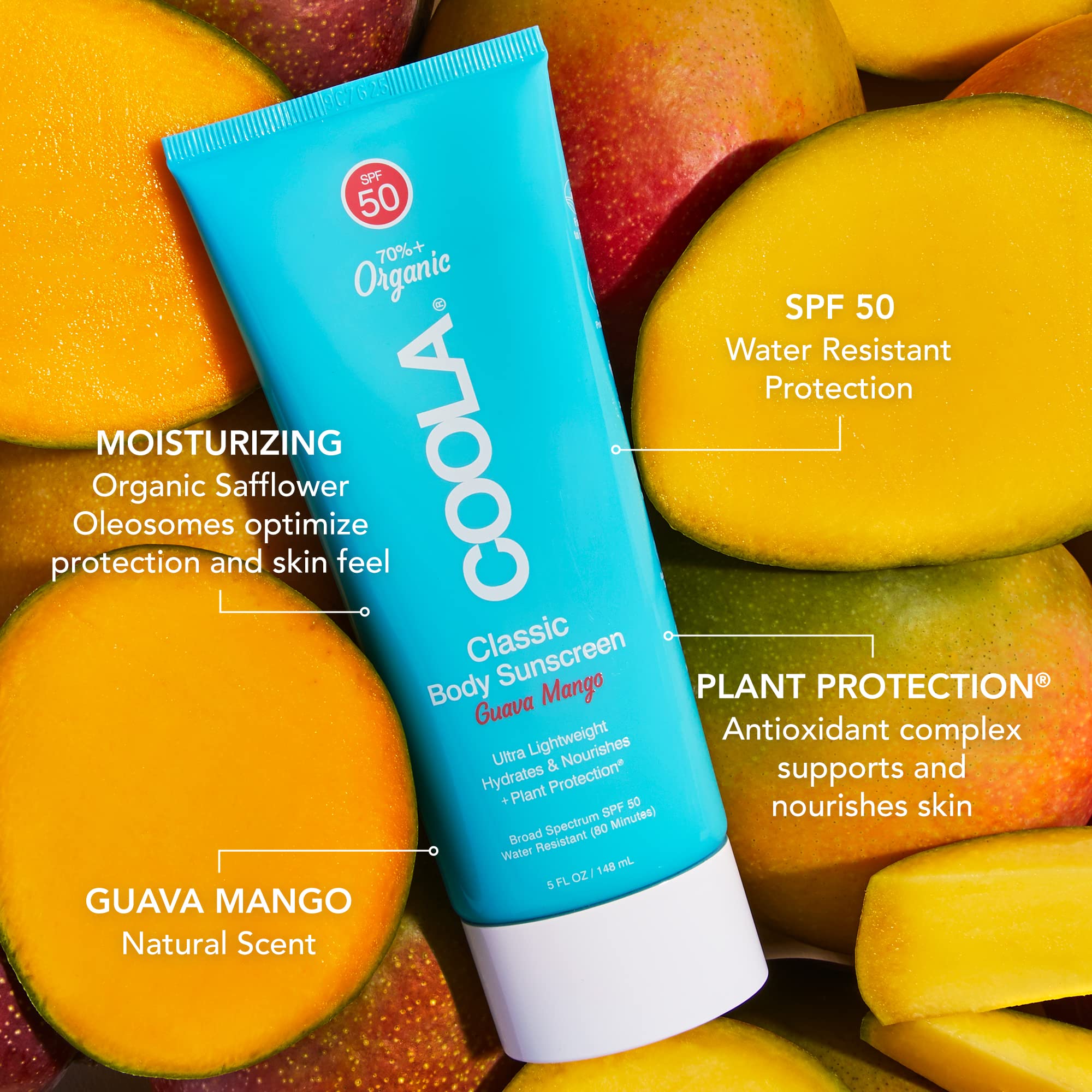 Foto 3 pulgar | Loción De Protección Solar Coola Organic Spf 50 150 Ml Guayaba Mango - Venta Internacional.