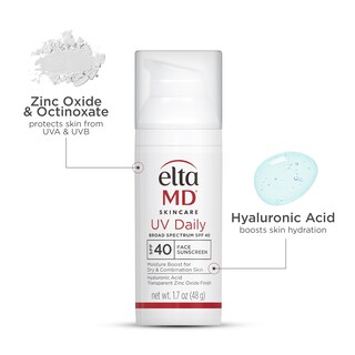 Foto 2 | Crema Hidratante De Protección Solar Eltamd Uv Daily Spf 40 50 Ml (paquete De 2) - Venta Internacional.