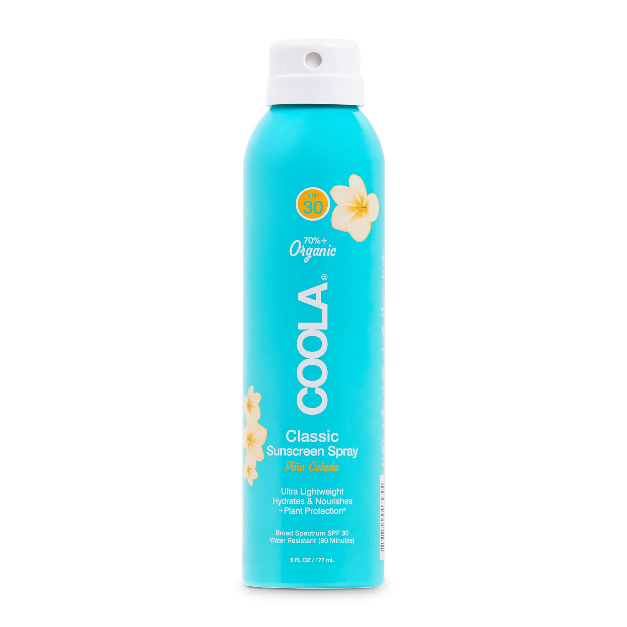 Foto 2 pulgar | Protector Solar En Aerosol Coola Organic Spf 30 177ml Piña Colada - Venta Internacional.