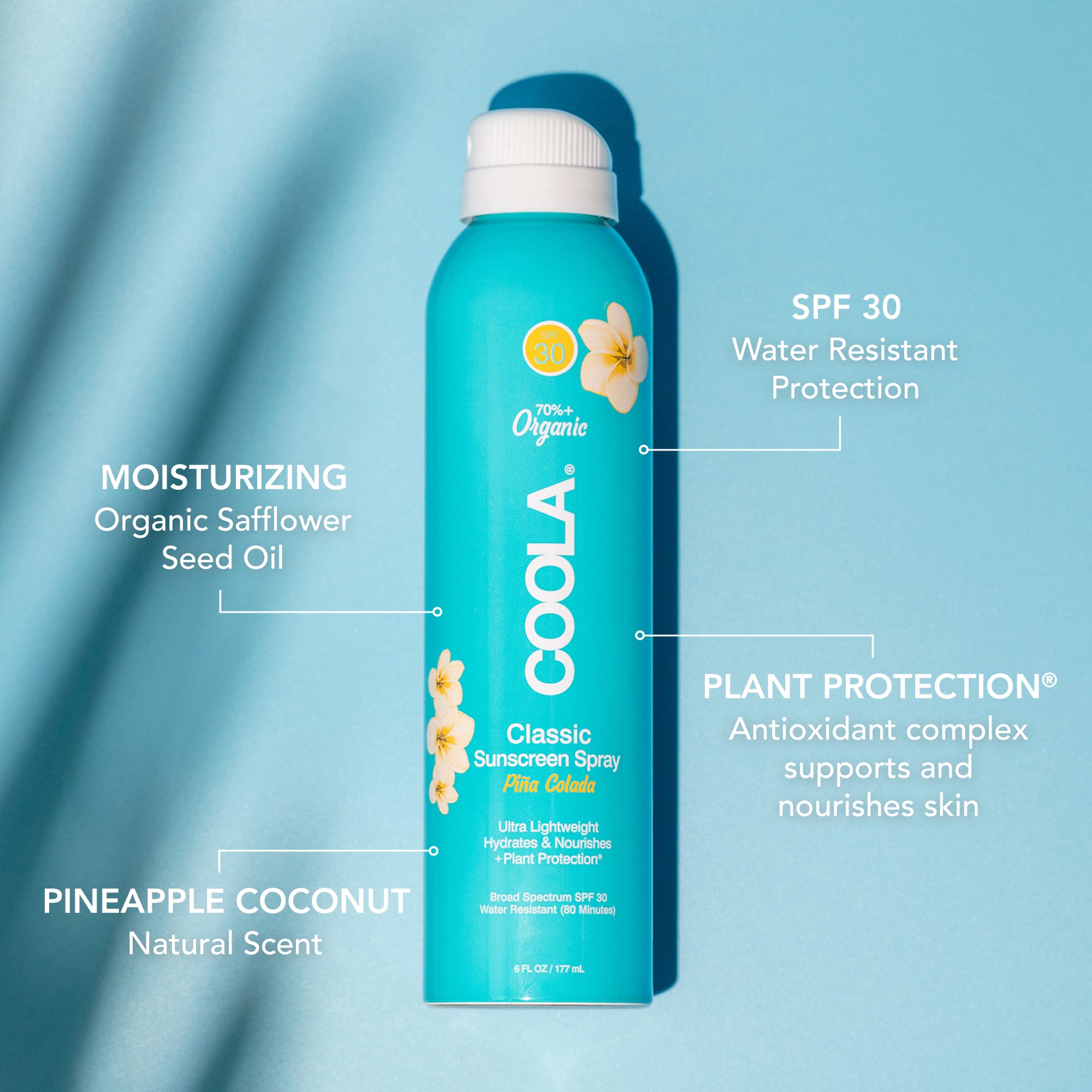 Foto 3 pulgar | Protector Solar En Aerosol Coola Organic Spf 30 177ml Piña Colada - Venta Internacional.