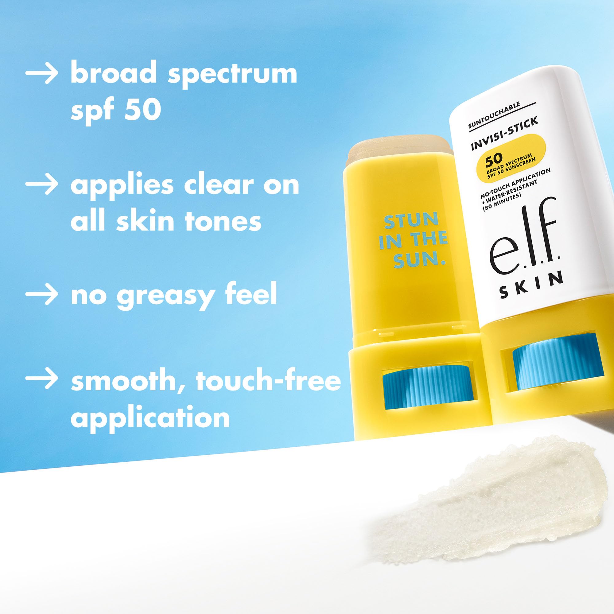 Foto 4 pulgar | Protector Solar E.l.f. Skin Suntouchable Invisi-stick Spf 50 - Venta Internacional.