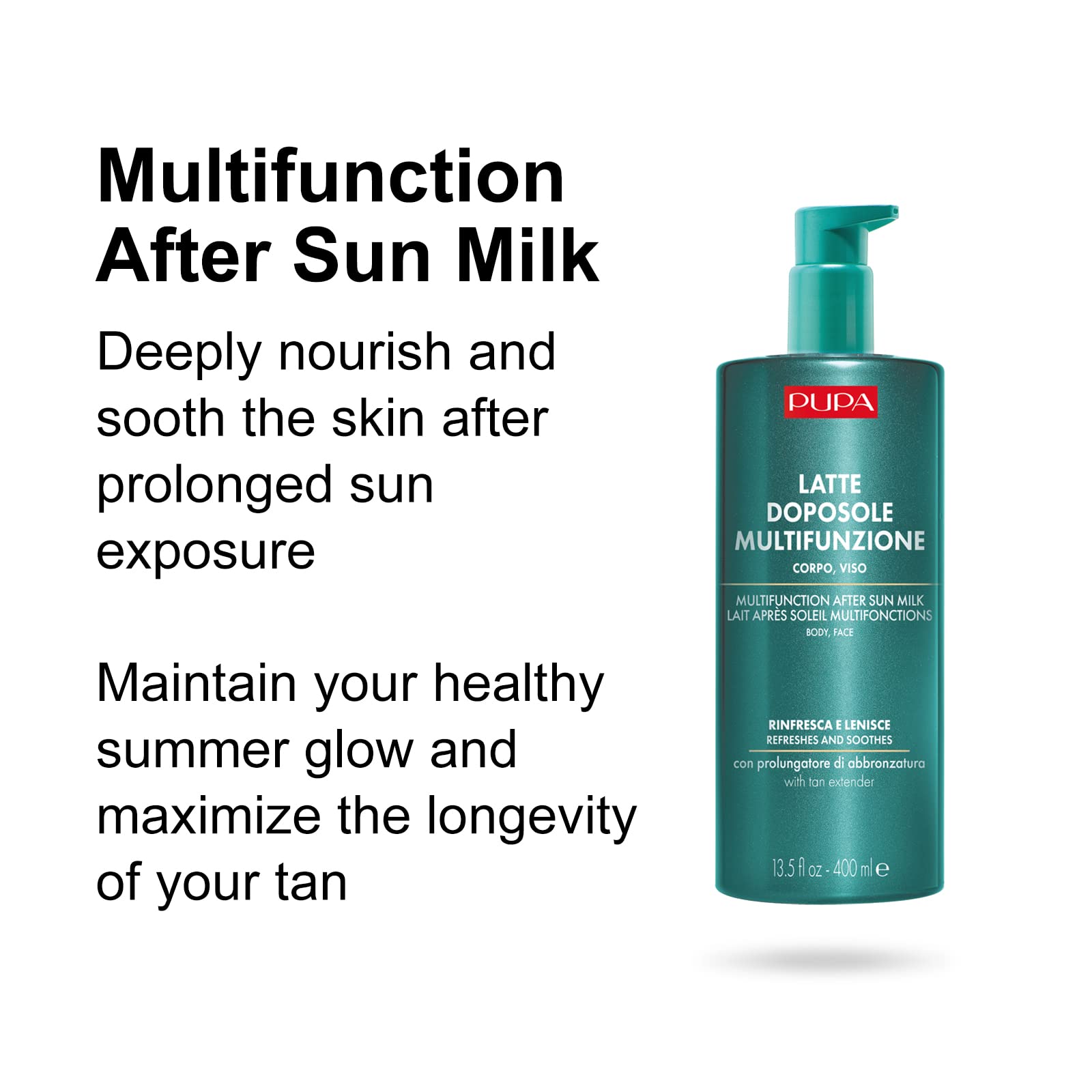 Foto 3 pulgar | Crema Corporal Y Facial Para Después Del Sol Pupa Milano 400 Ml - Venta Internacional.