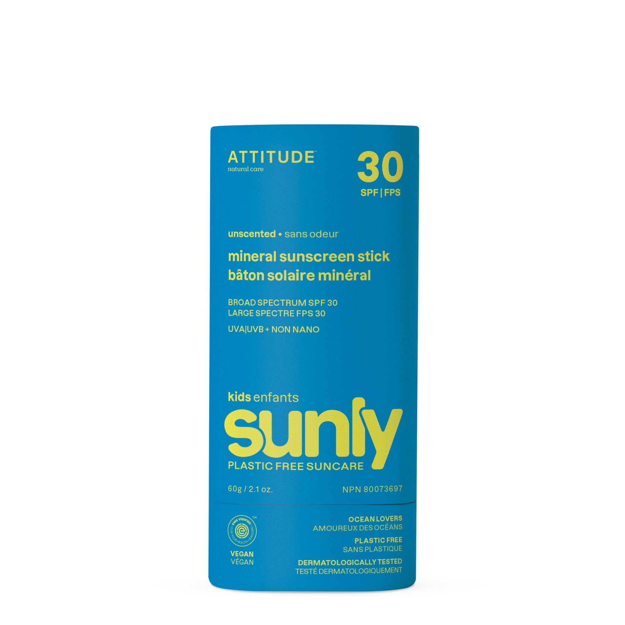Foto 2 pulgar | Protector Solar En Barra Attitude Mineral Para Niños Spf 30 62 Ml - Venta Internacional.