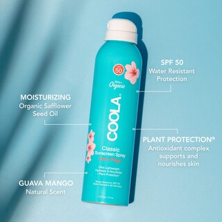 Foto 2 | Protector Solar En Aerosol Coola Organic Spf 50, 177 Ml, Guayaba Y Mango - Venta Internacional.