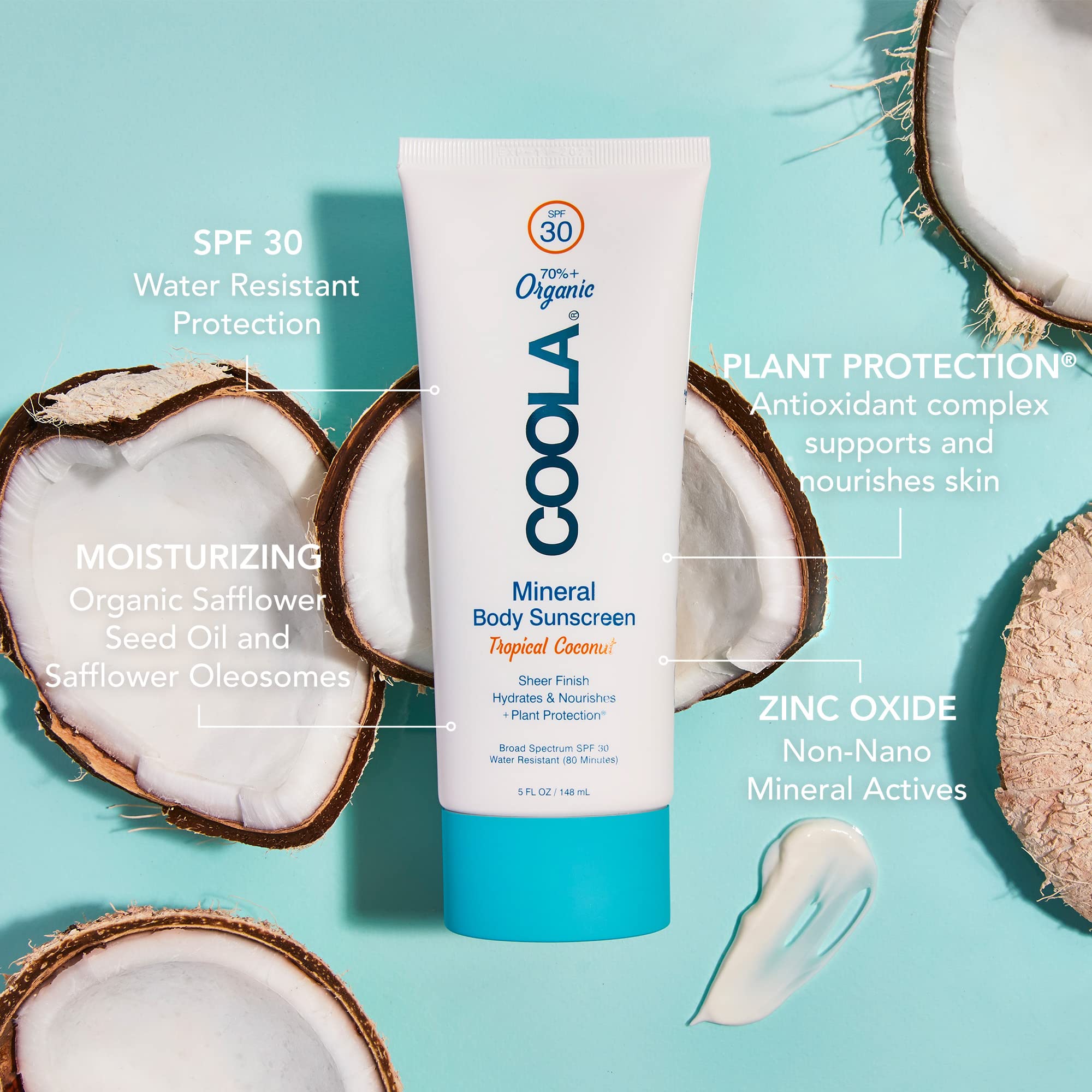 Foto 3 pulgar | Loción De Protección Solar Coola Organic Mineral Spf 30 150 Ml - Venta Internacional.