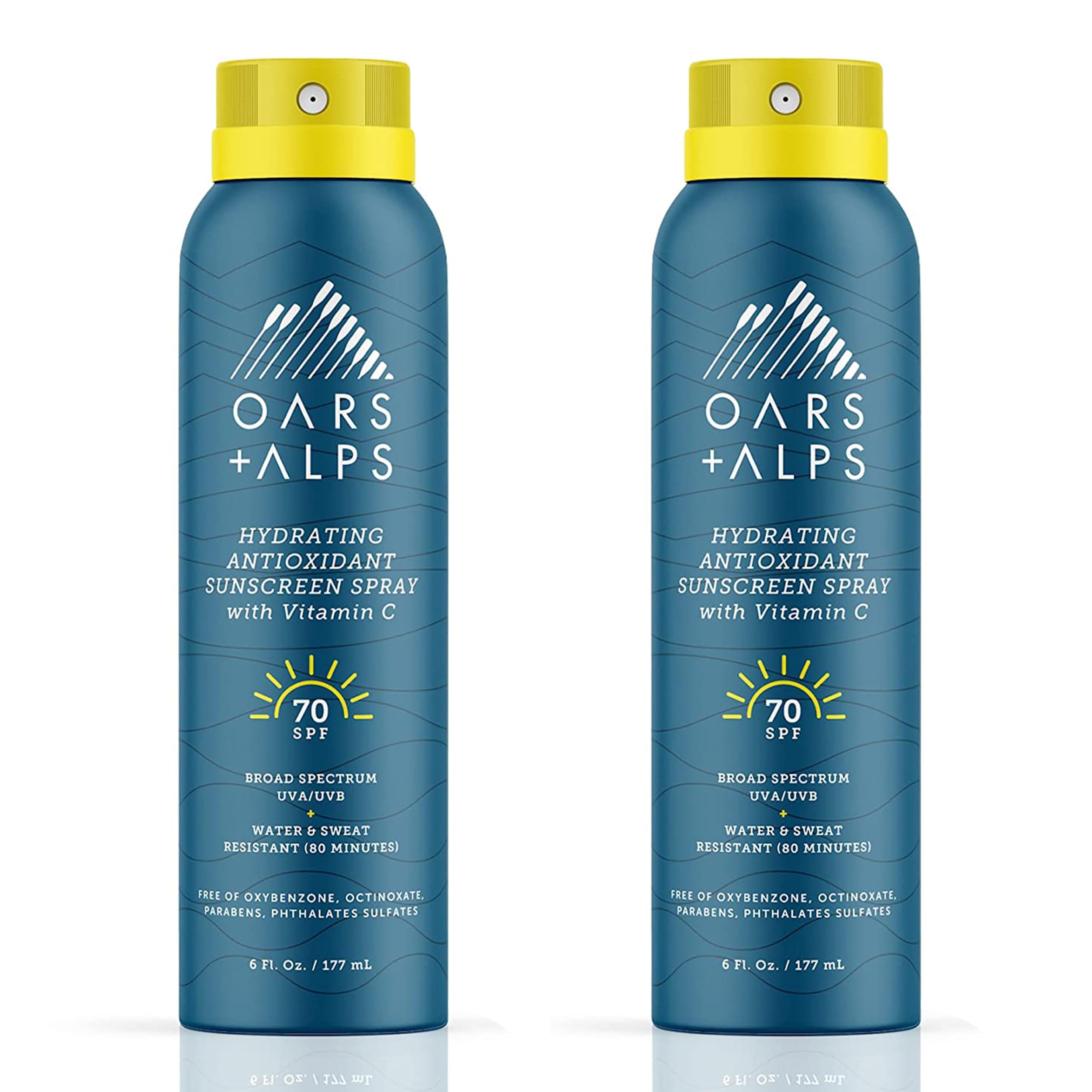 Foto 2 pulgar | Spray De Protección Solar Oars + Alps, Hidratante, Spf 70, 177 Ml, Paquete De 2 - Venta Internacional.