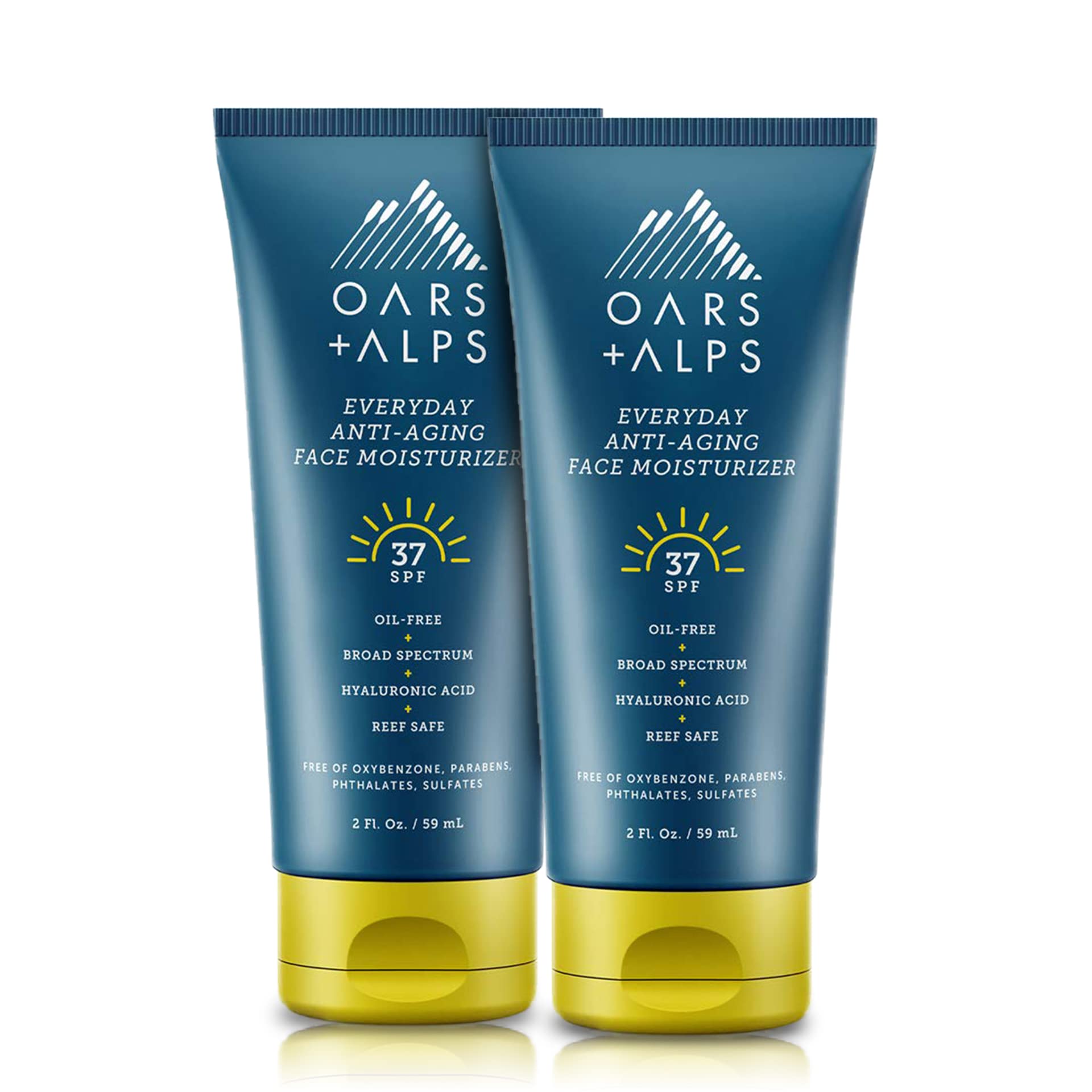Foto 2 pulgar | Protector Solar E Hidratante Facial Oars + Alps Spf 37, 60 Ml, Paquete De 2 - Venta Internacional.