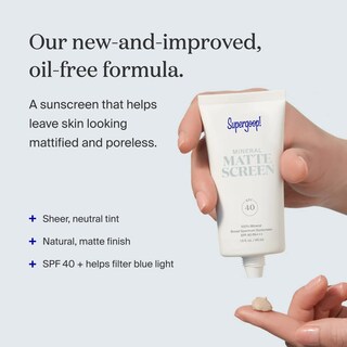 Foto 2 | Protector Solar Supergoop! Pantalla Mineral Mattescreen Spf 40, 45 Ml - Venta Internacional.