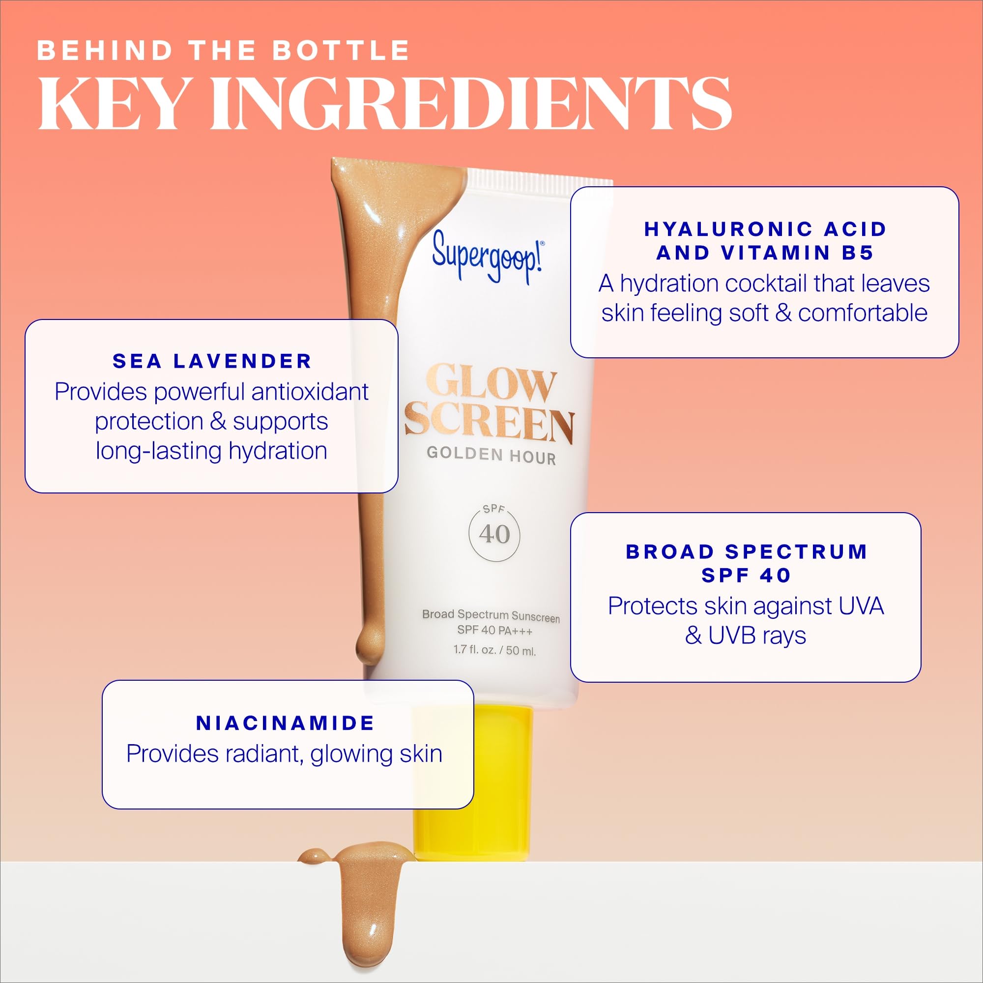 Foto 5 | Protector Solar Supergoop! Glowscreen Spf 40 Golden Hour, 50 Ml - Venta Internacional.