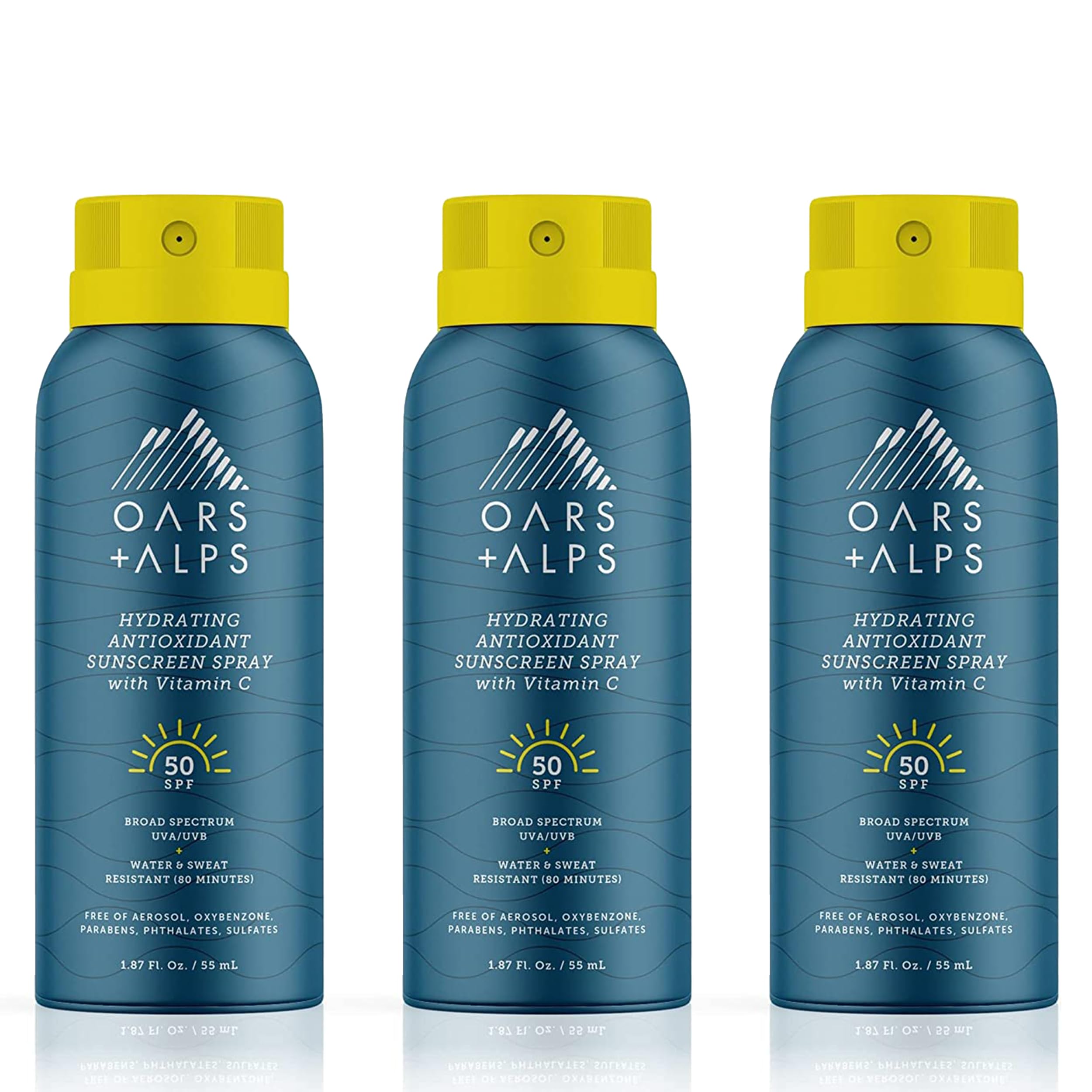 Foto 2 pulgar | Spray De Protección Solar Oars + Alps, Hidratante, Spf 50, 55 Ml, Paquete De 3 - Venta Internacional.