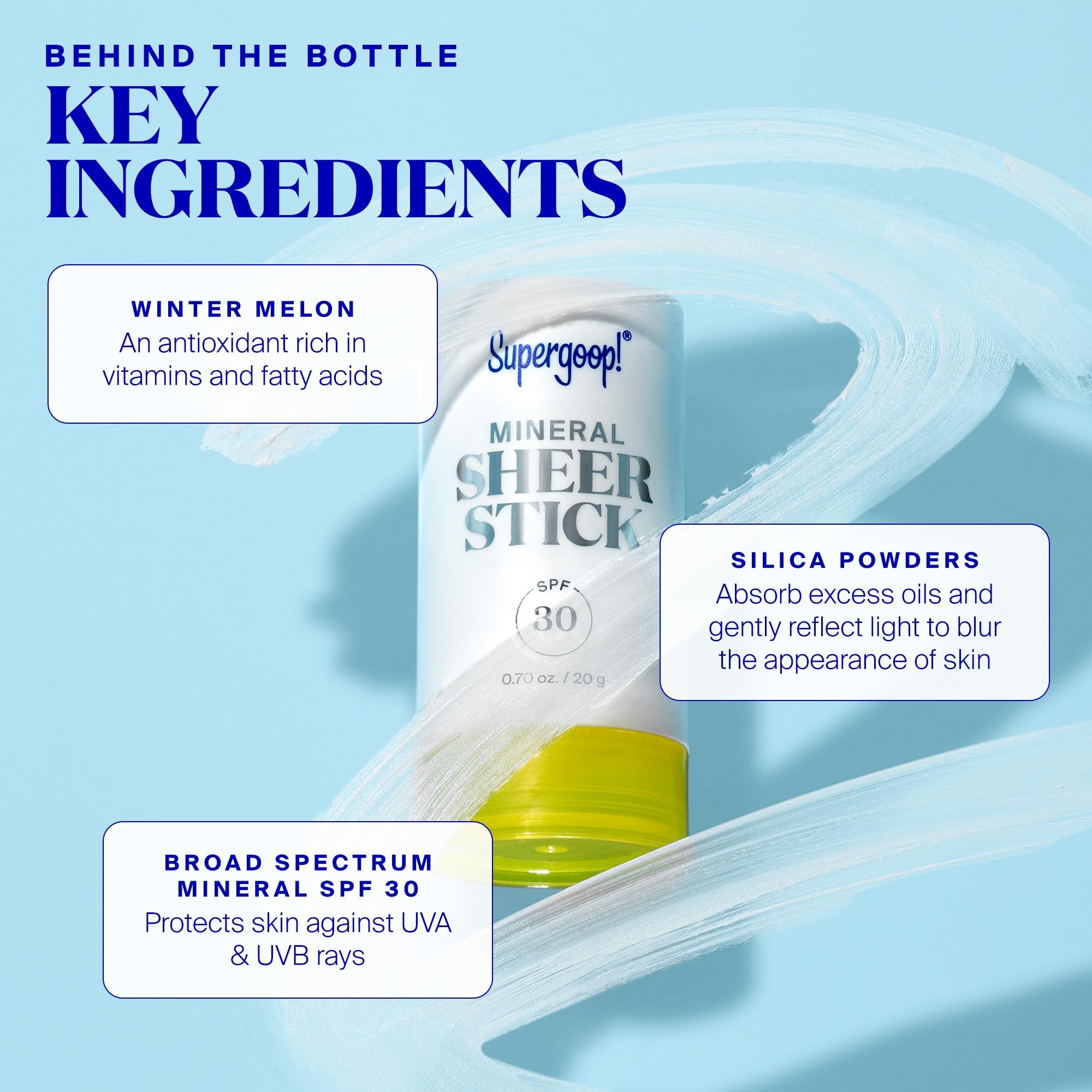 Foto 5 pulgar | Protector Solar En Barra Supergoop! Mineral Sheer Spf 30, 20 Ml - Venta Internacional.