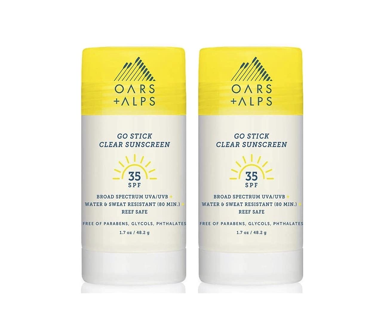 Foto 2 pulgar | Protector Solar Oars + Alps Go Stick, Transparente, Spf 35, 50 Ml, Paquete De 2 - Venta Internacional.