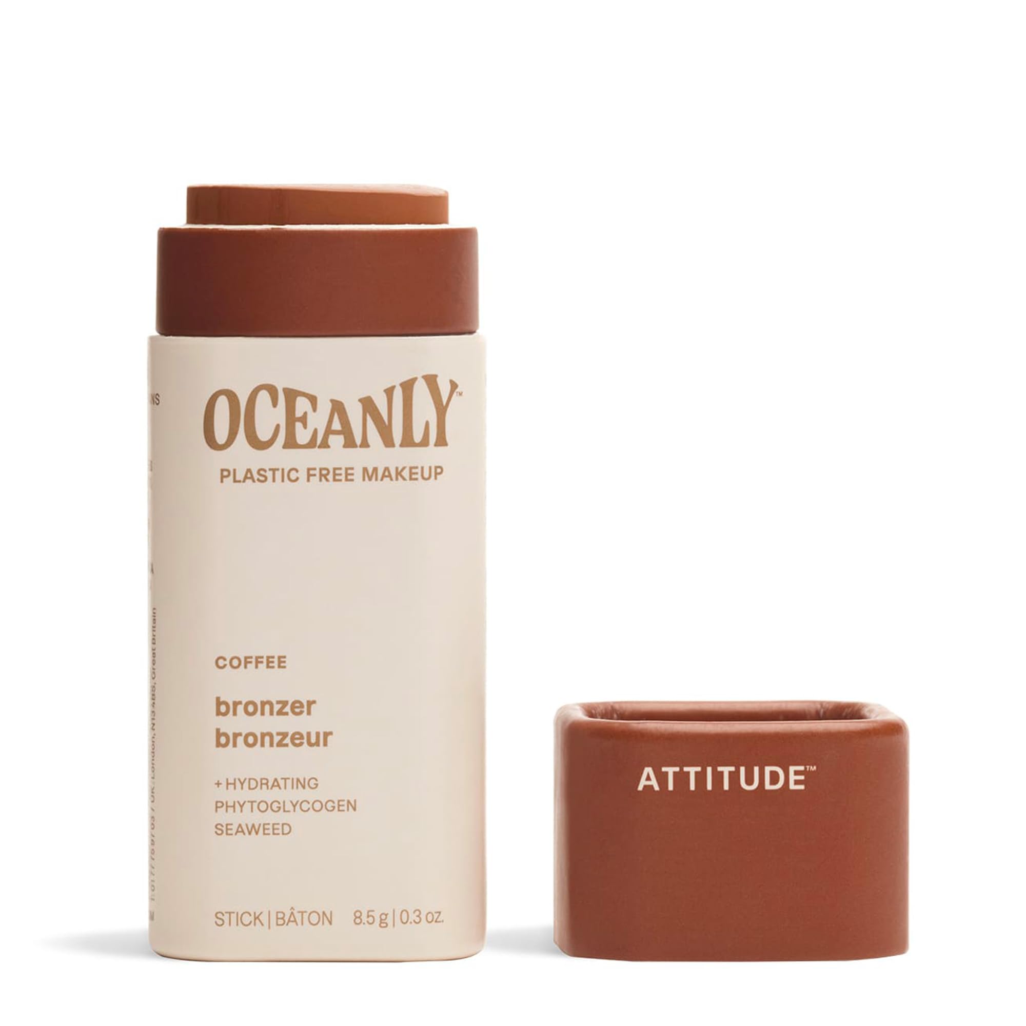 Foto 2 pulgar | Bronzer Stick Attitude Oceanly Café Sin Plástico, 8 Ml - Venta Internacional.