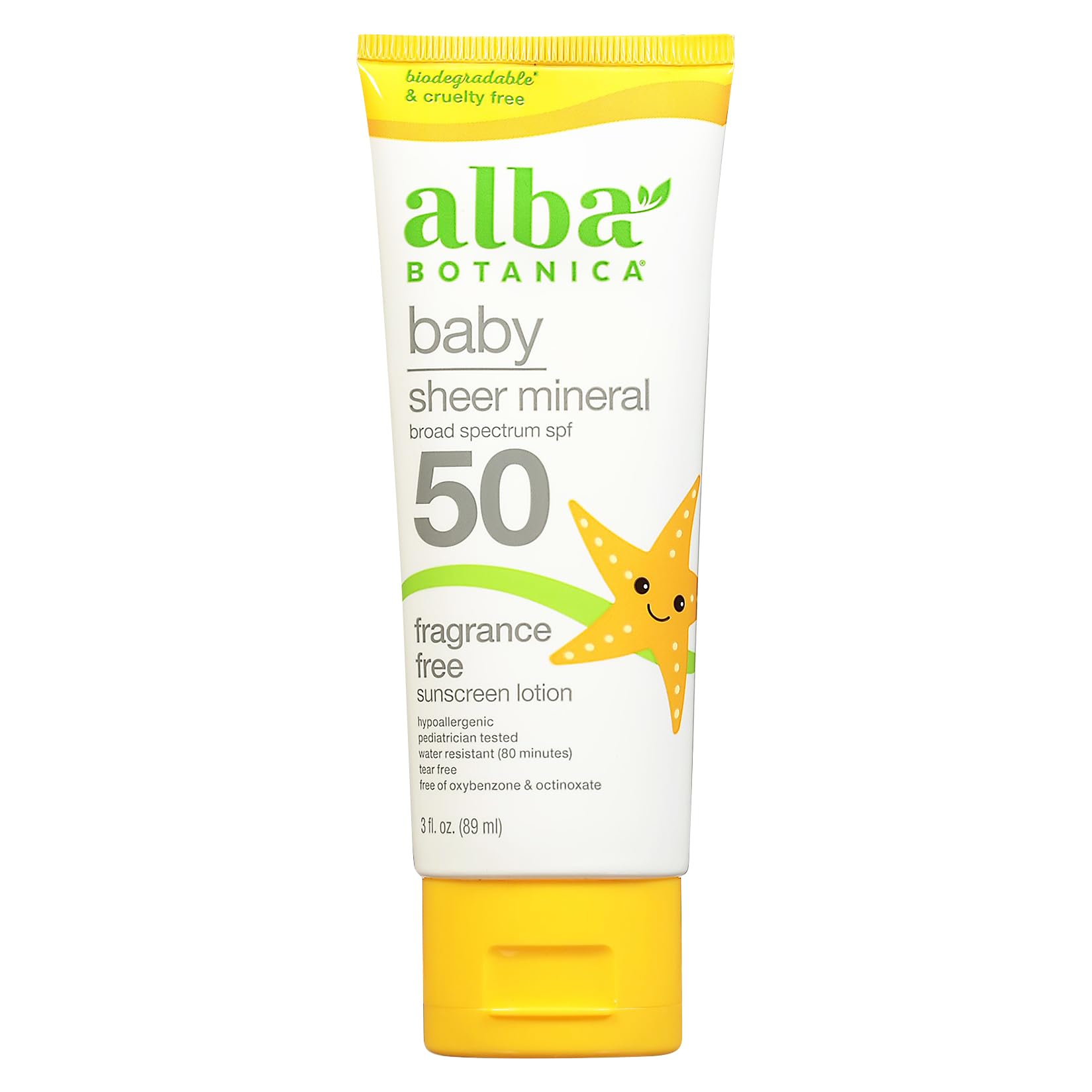 Foto 2 pulgar | Protector Solar Alba Botanica Baby Sheer Mineral Spf 50 90 Ml - Venta Internacional.