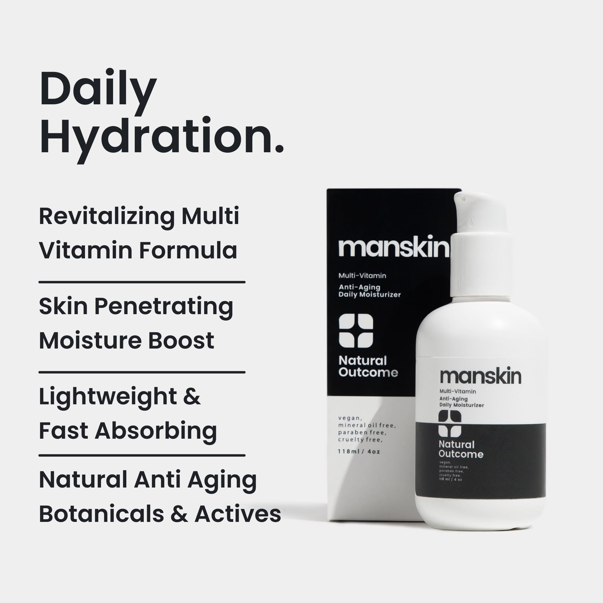 Foto 2 | Crema Hidratante Natural Outcome Man Skin 120 Ml Antienvejecimiento - Venta Internacional.