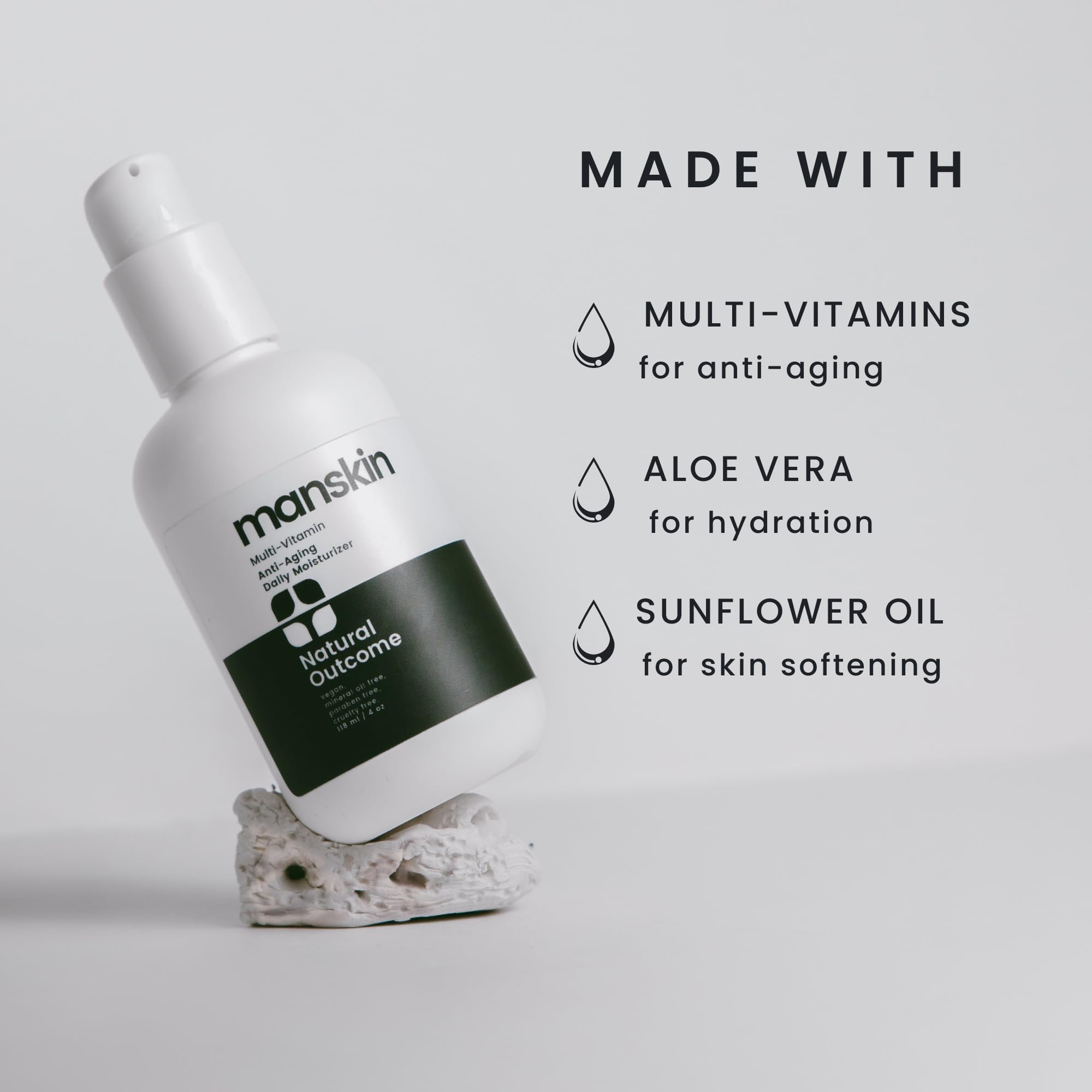 Foto 4 pulgar | Crema Hidratante Natural Outcome Man Skin 120 Ml Antienvejecimiento - Venta Internacional.
