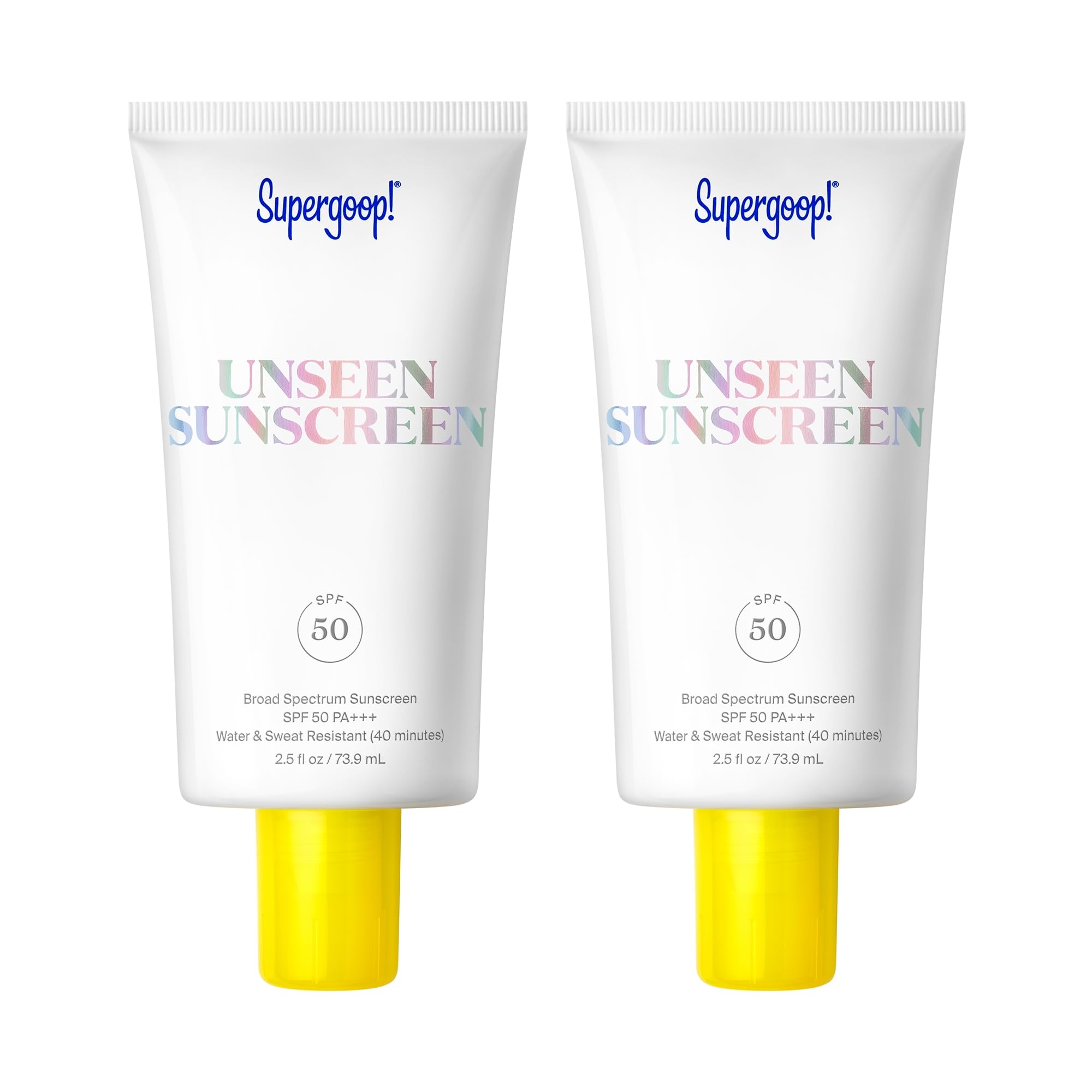 Protector Solar Supergoop! Unseen Spf 50, 75 Ml, Paquete De 2 - Venta Internacional.