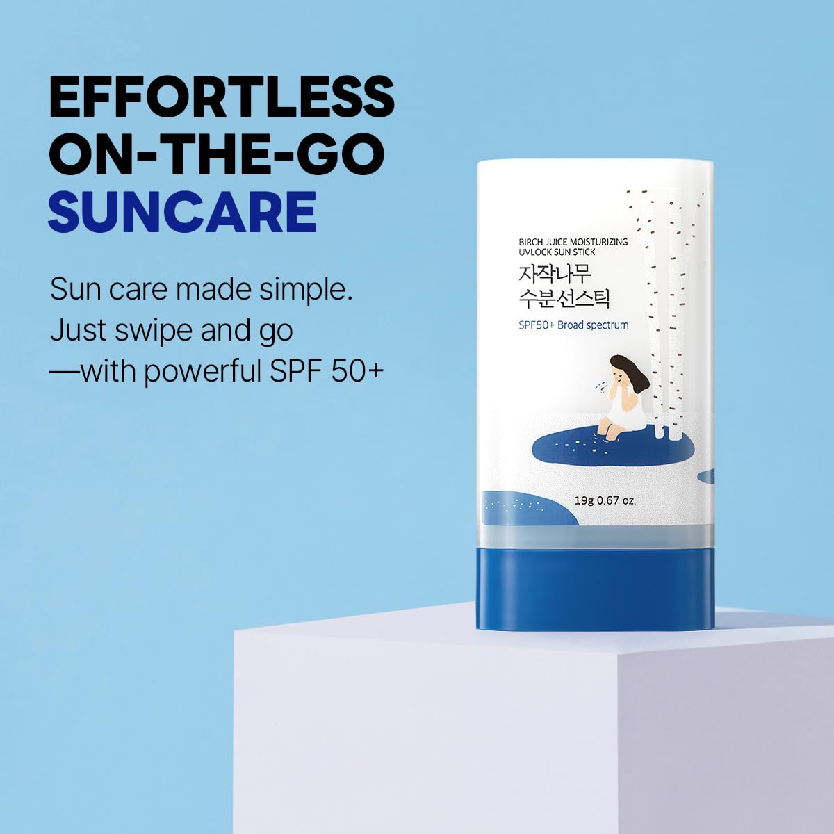 Foto 2 | Protector Solar En Barra Round Lab Zumo De Abedul Spf 50 20 Ml - Venta Internacional.